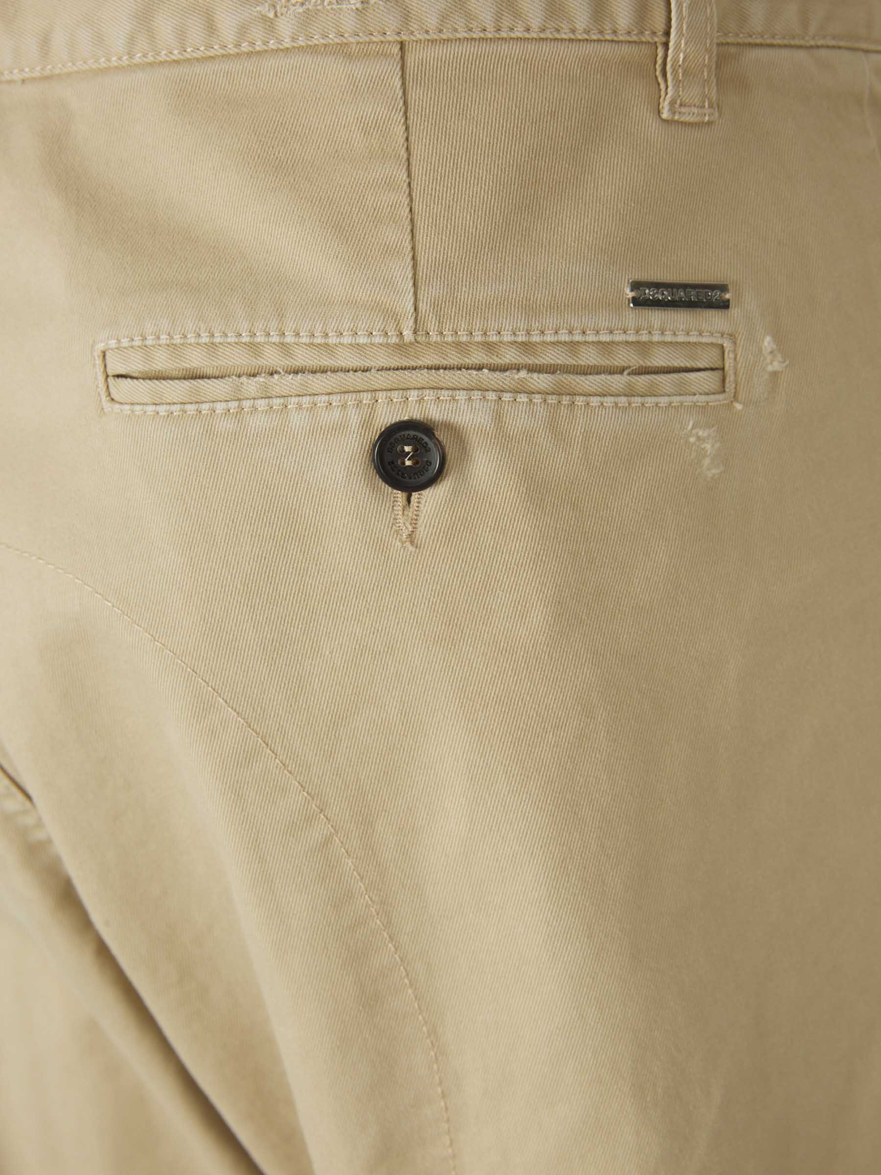 Outlet online Dsquared2 Hombre Pantalones Ripped Sexy Cargo color Beige sku 521-003085 01 - Foto 7