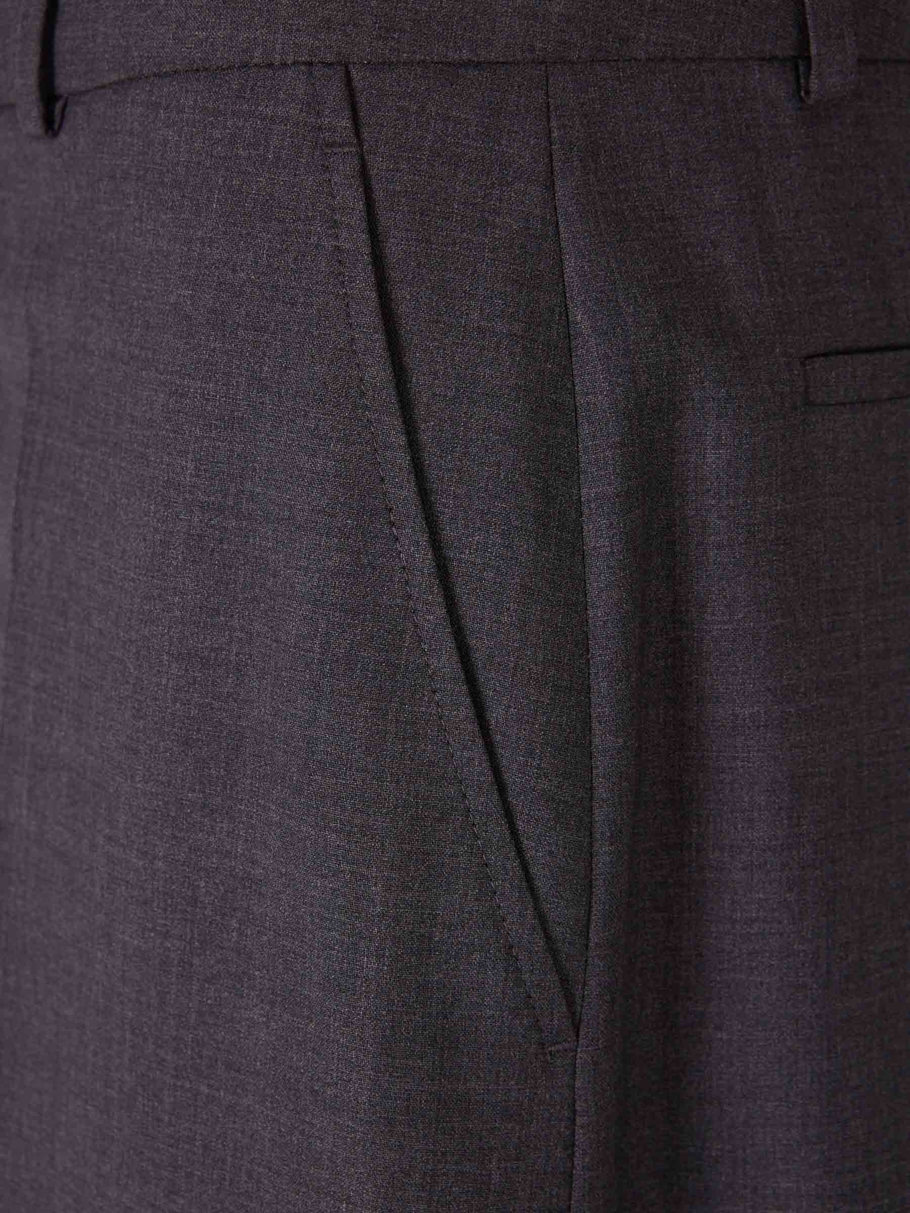 Valentino Hombre Barcelona Pantalones Chinos Vestir Lana color Gris Antracita sku 521-003095 01 - Foto 4