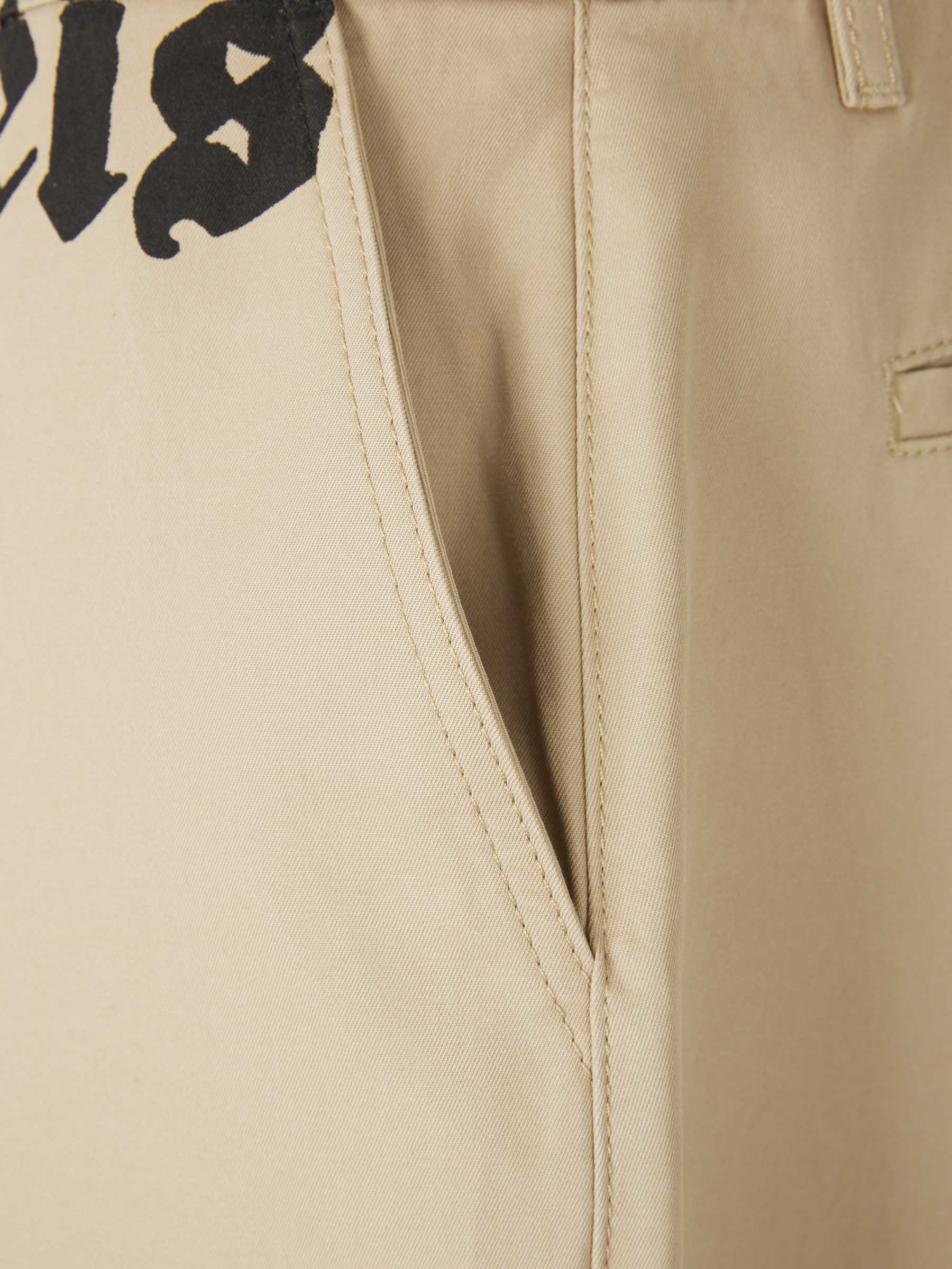 Outlet online Palm Angels Hombre Pantalones Chinos Logo color Beige sku 521-003108 01 - Foto 4