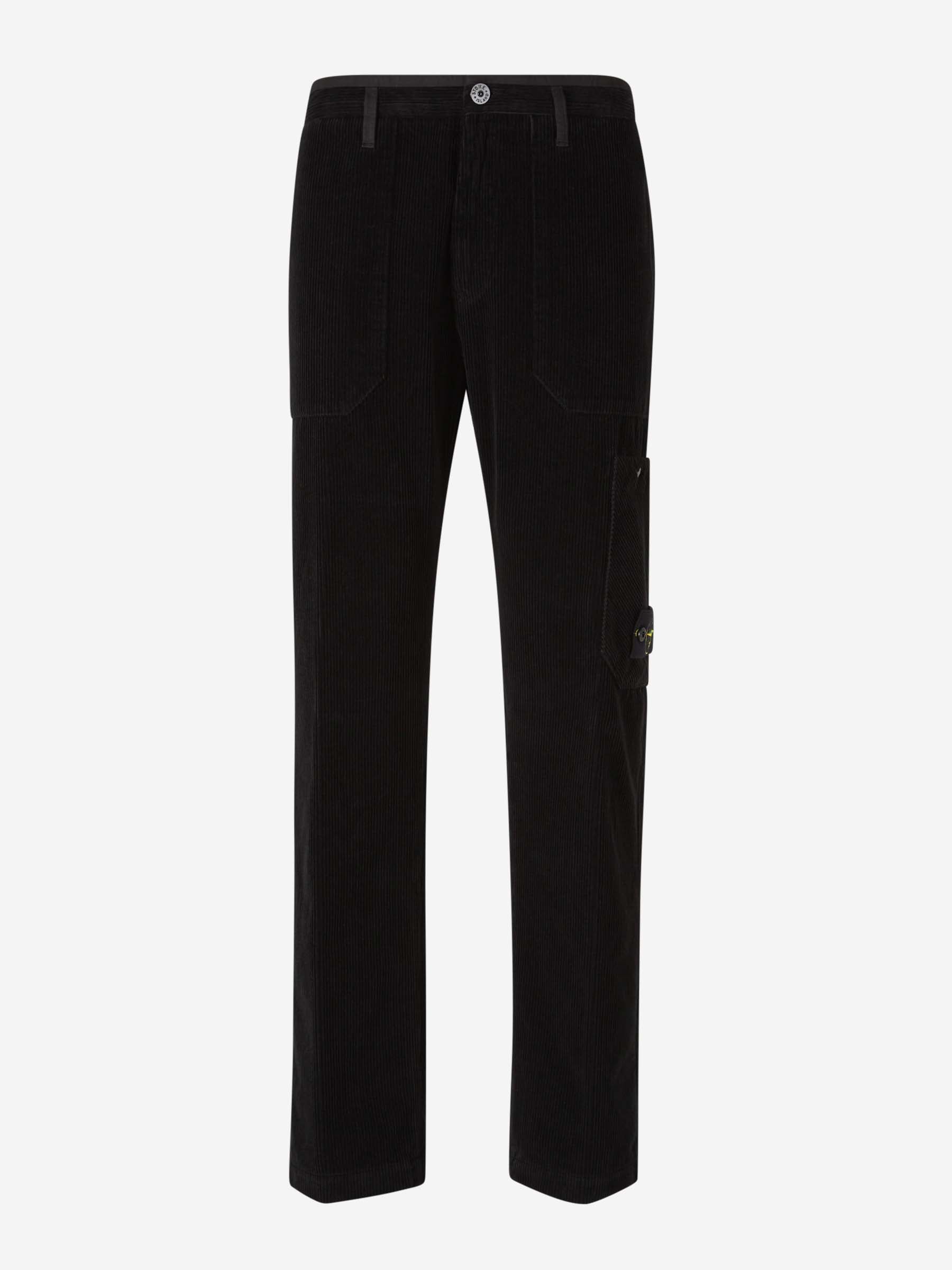 Outlet online Stone Island Hombre Pantalones Cargo Pana color Negro sku 521-003116 01 - Foto 1