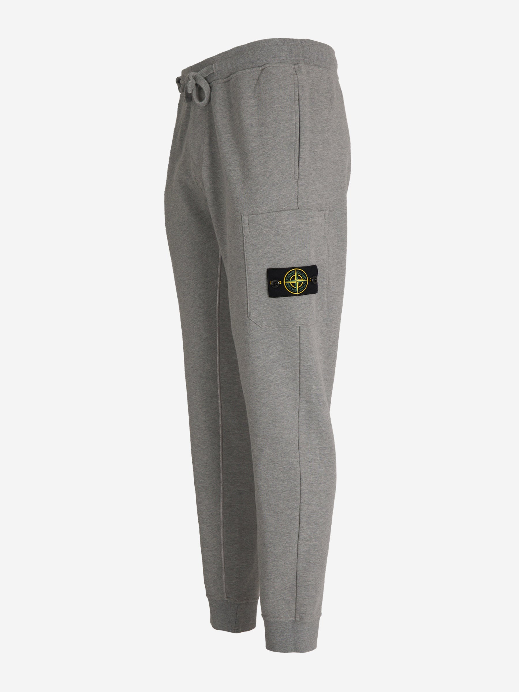 Outlet online Stone Island Hombre Joggers Logo Algodón color Gris Claro sku 521-003119 03 - Foto 2