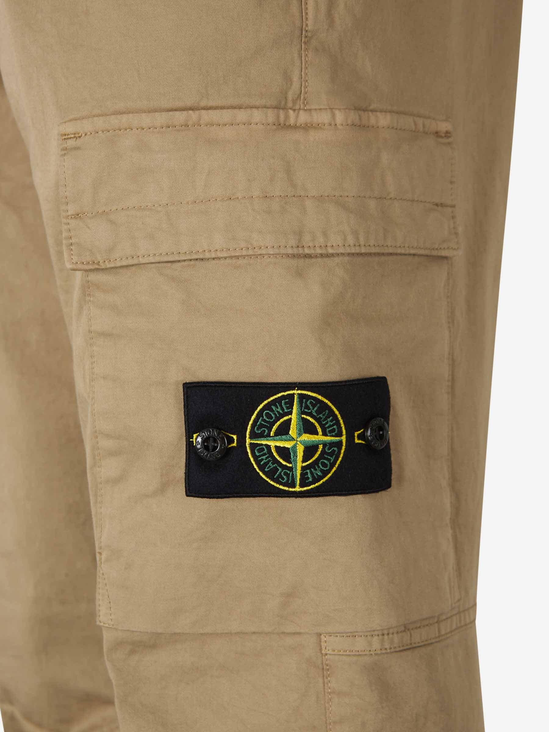 Outlet online Stone Island Hombre Joggers Logo Algodón color Caramelo sku 521-003122 02 - Foto 5