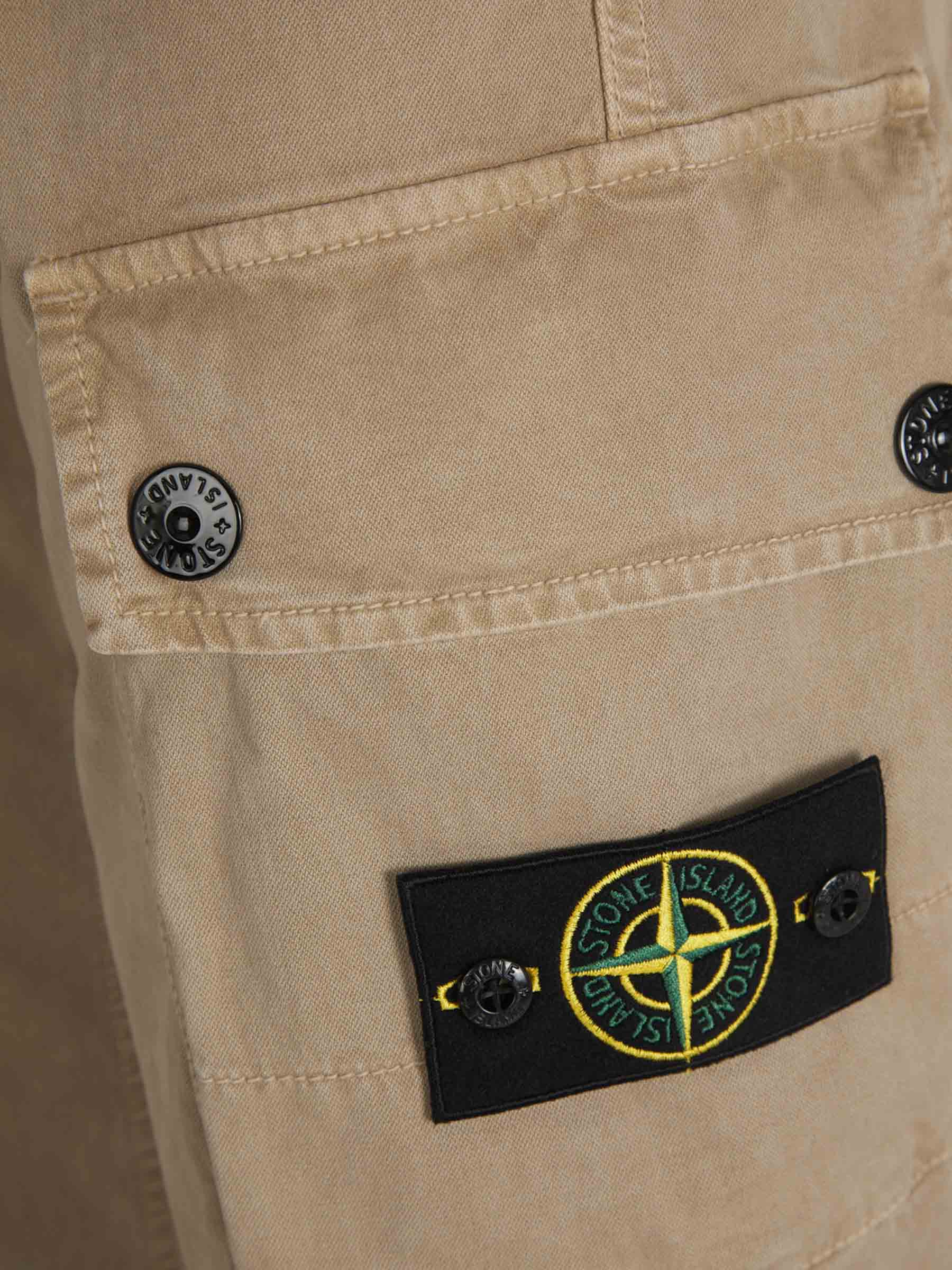 Outlet online Stone Island Hombre Pantalones Algodón Cargo color Beige sku 521-003123 03 - Foto 6