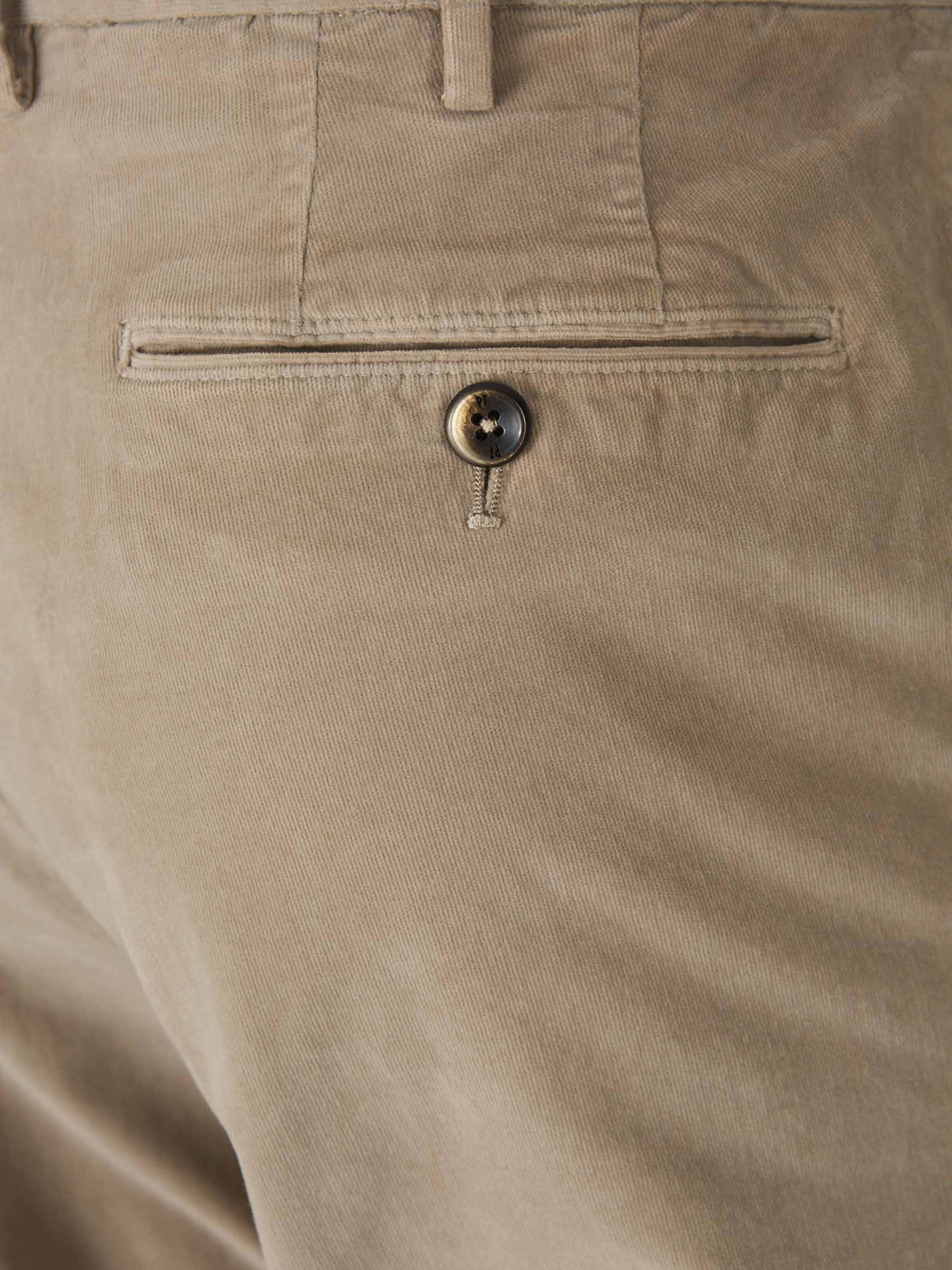 Outlet online PT Torino Hombre Pantalones Formales Micropana Algodón color Beige sku 521-003163 02 - Foto 4