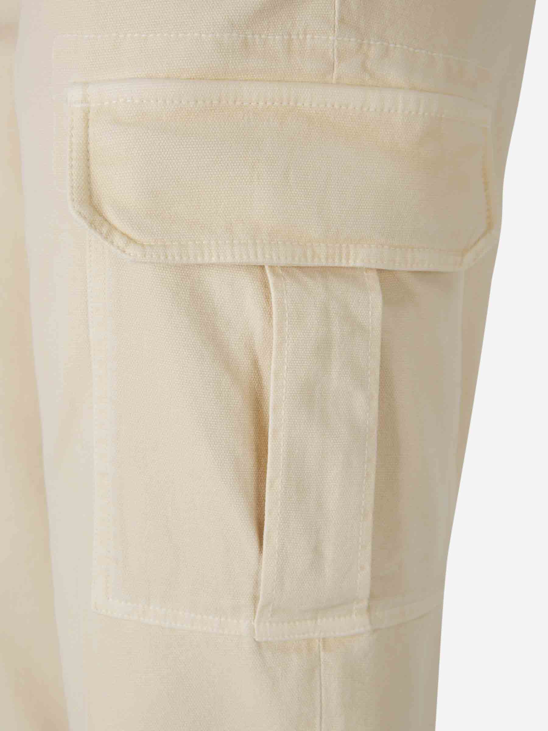 Outlet online Incotex Slacks Hombre Pantalones Cargo Algodón color Crema sku 521-003177 01 - Foto 5
