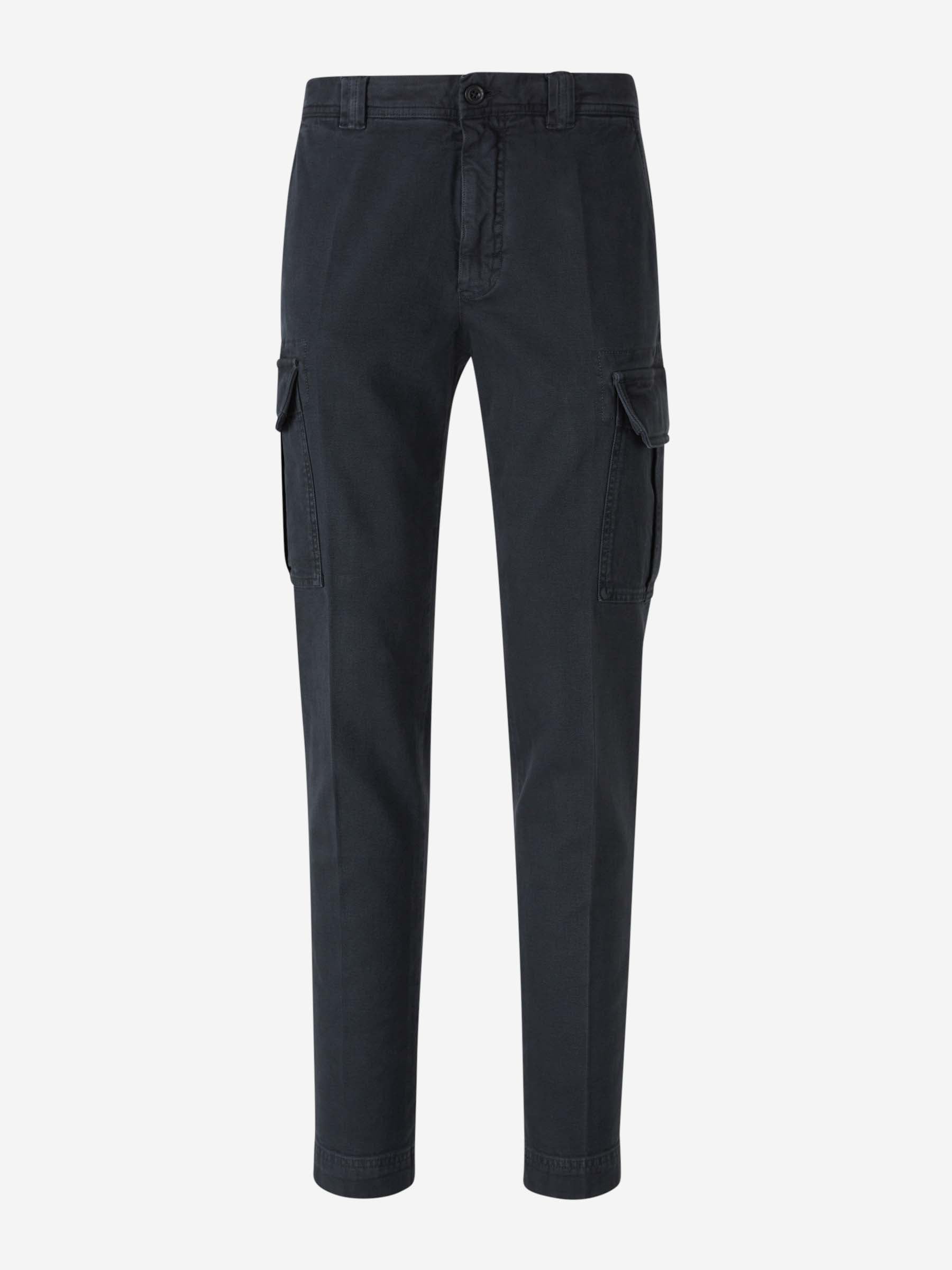 Outlet online Incotex Slacks Hombre Pantalones Cargo Algodón color Verde Oscuro sku 521-003177 03 - Foto 1