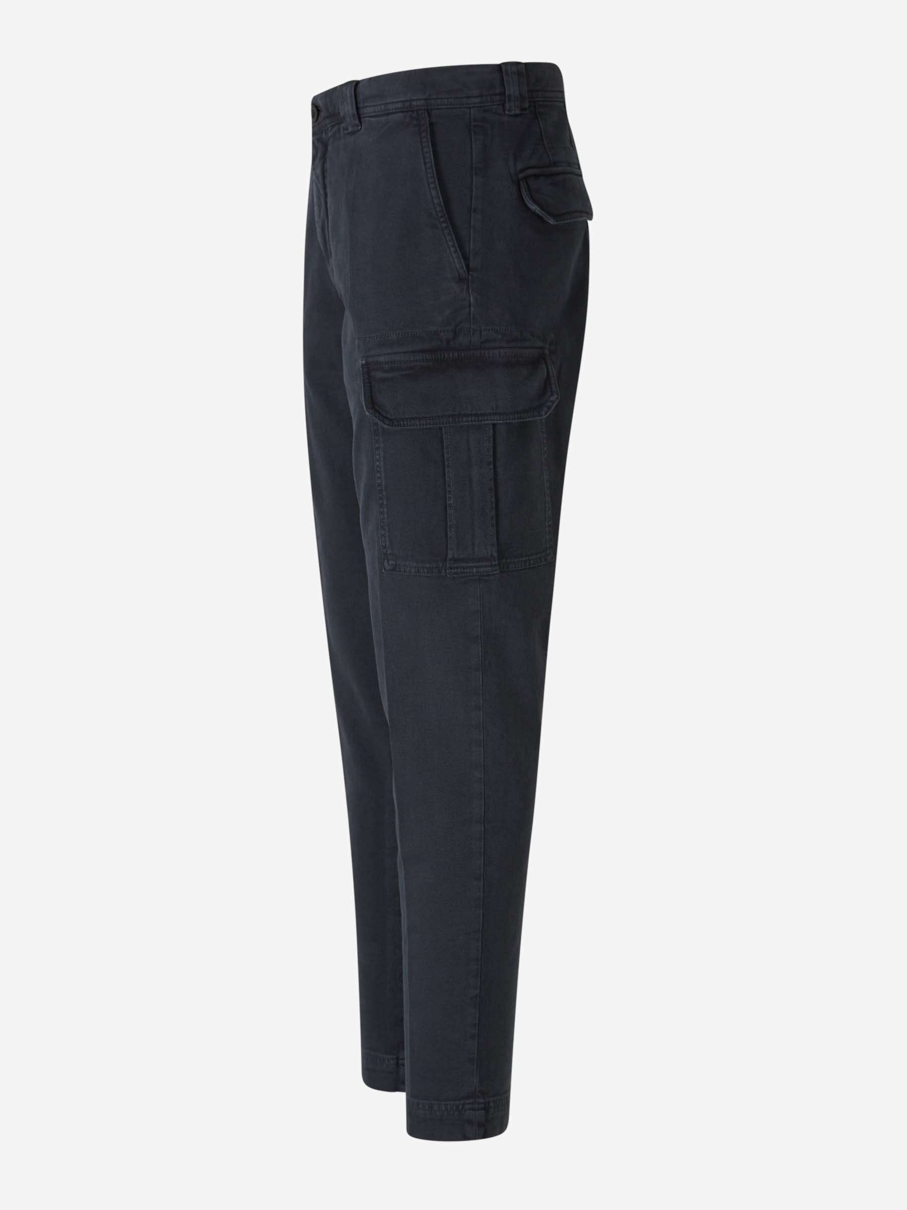 Outlet online Incotex Slacks Hombre Pantalones Cargo Algodón color Verde Oscuro sku 521-003177 03 - Foto 2