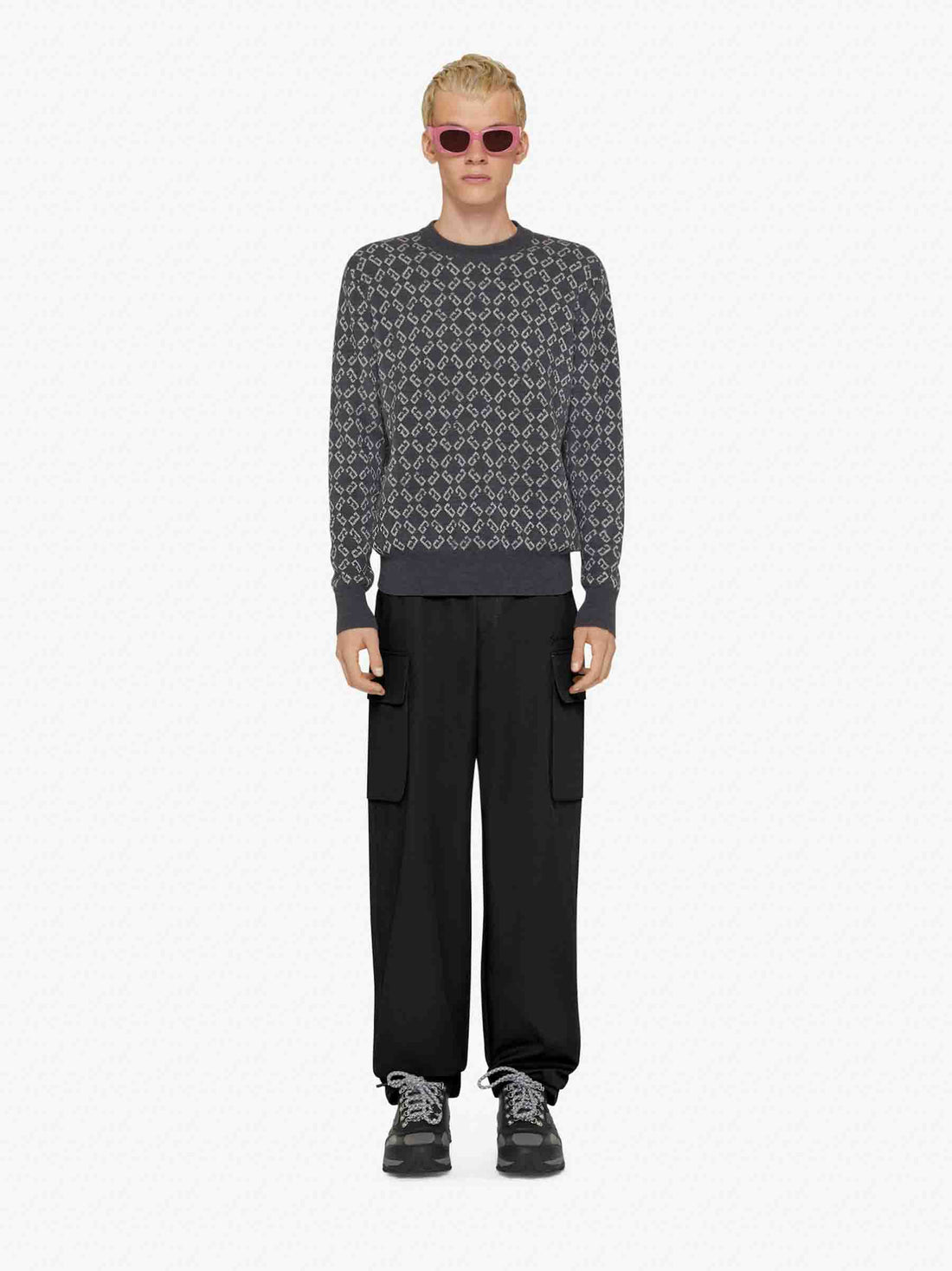 Outlet online Givenchy Hombre Pantalones Cargo Algodón color Negro sku 521-003234 01 - Foto 2