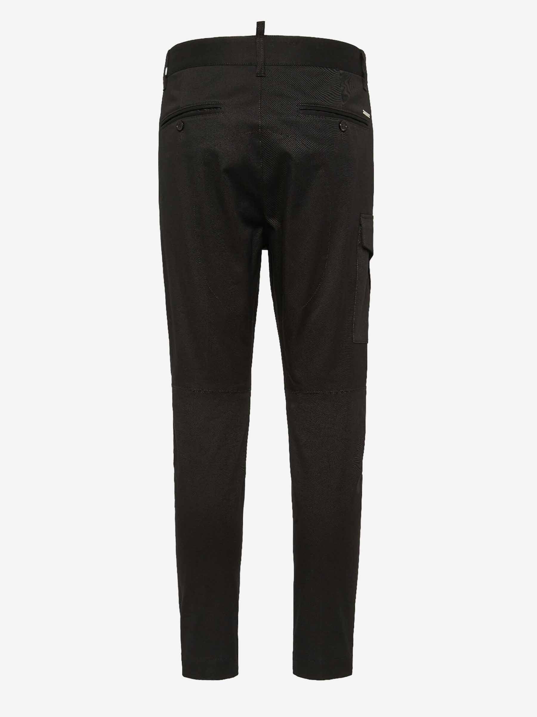 Outlet online Dsquared2 Hombre Pantalones Cargo Algodón color Negro sku 521-003268 01 - Foto 4