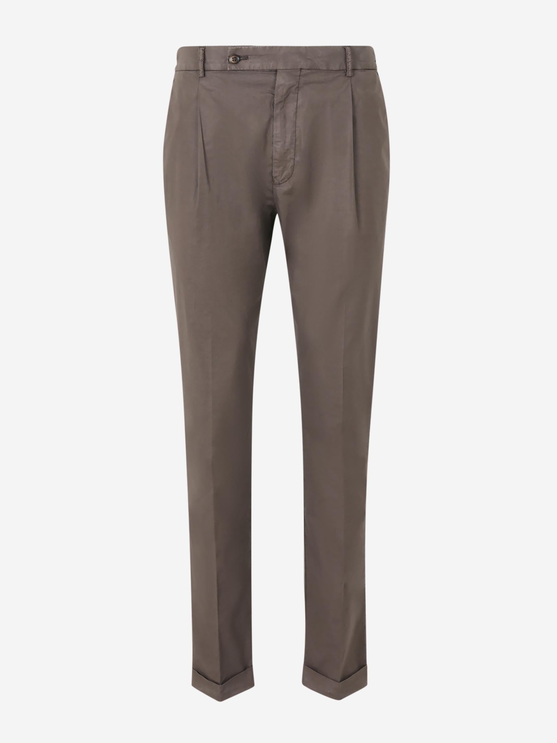 Outlet online Santa Eulalia Hombre Pantalones Formales Pinzas color Marrón sku 521-003270 03 - Foto 1