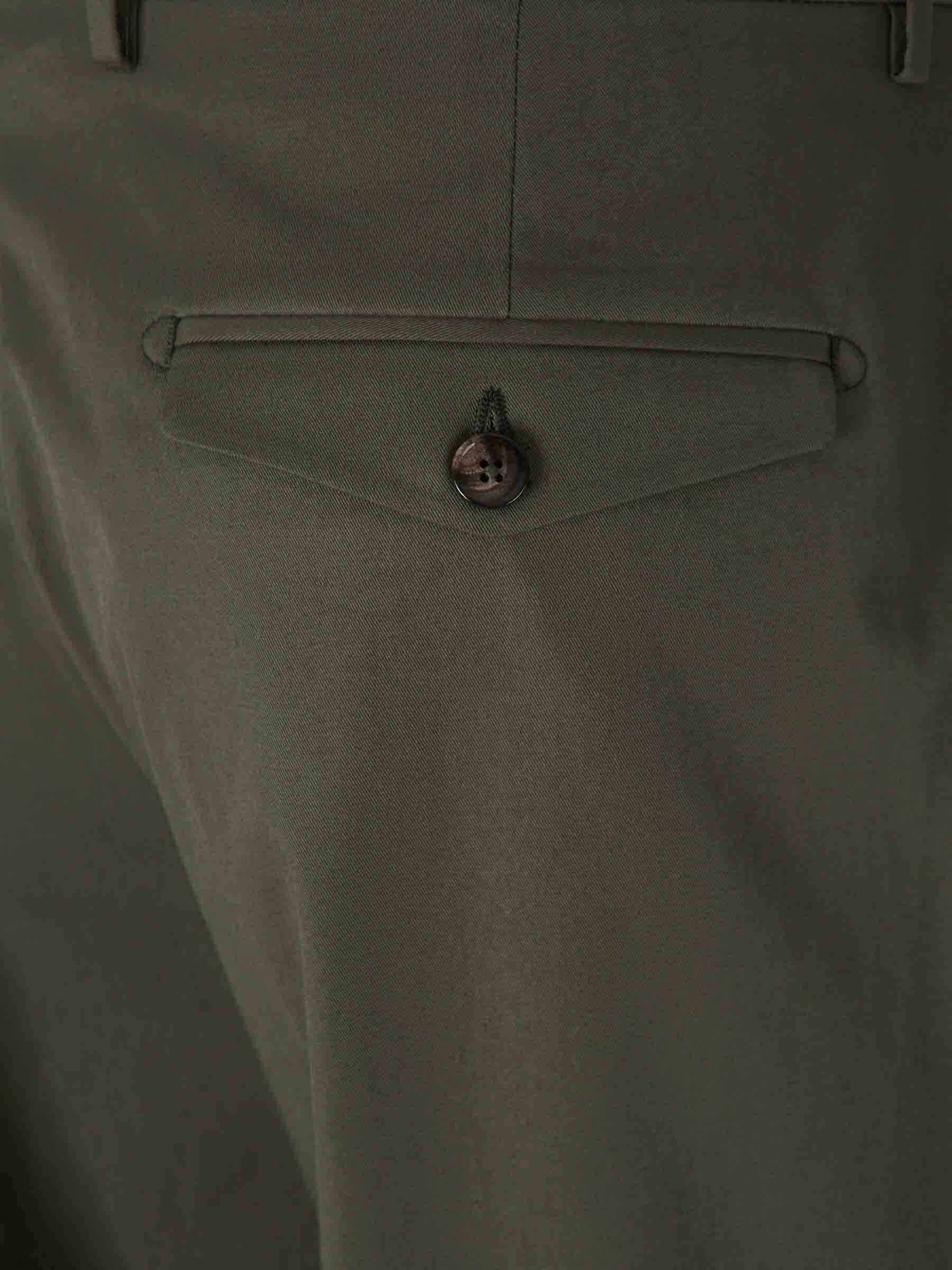 Outlet online Berwich Hombre Pantalones Formales Algodón color Verde Militar sku 521-003275 01 - Foto 4