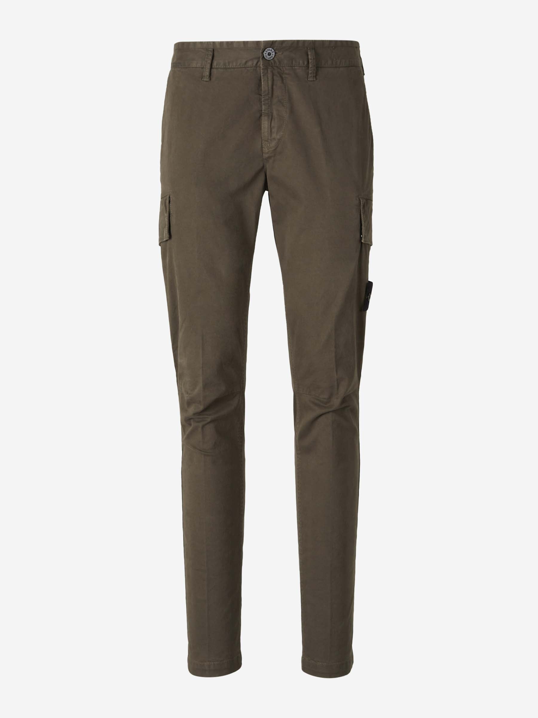 Outlet online Stone Island Hombre Pantalones Cargo Stretch color Verde Militar sku 521-003278 02 - Foto 1