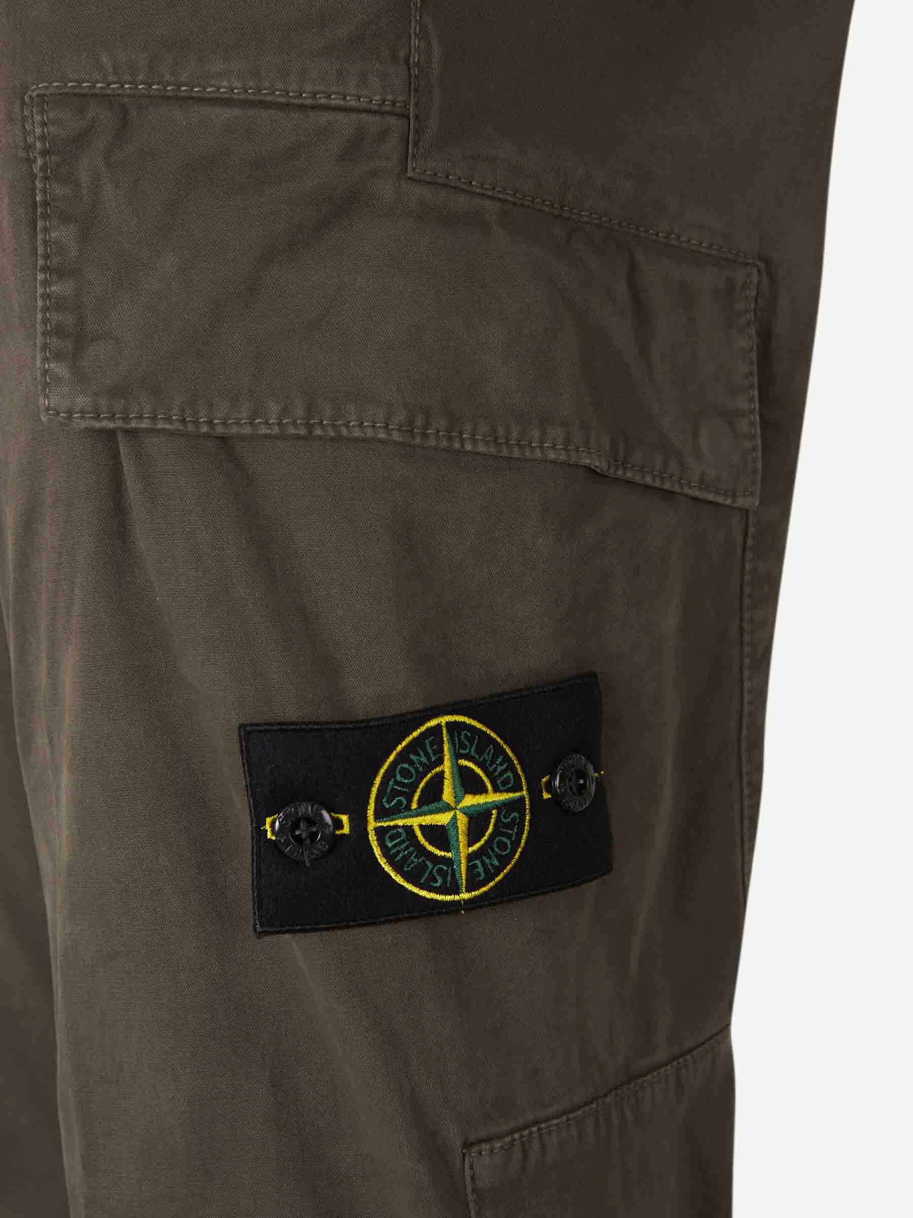 Outlet online Stone Island Hombre Pantalones Cargo Stretch color Verde Militar sku 521-003278 02 - Foto 5