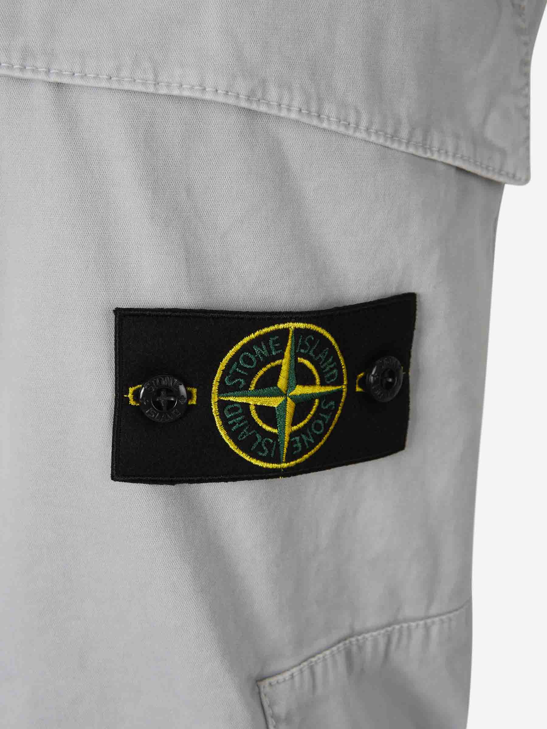 Outlet online Stone Island Hombre Pantalones Cargo Stretch color Gris Claro sku 521-003278 03 - Foto 5