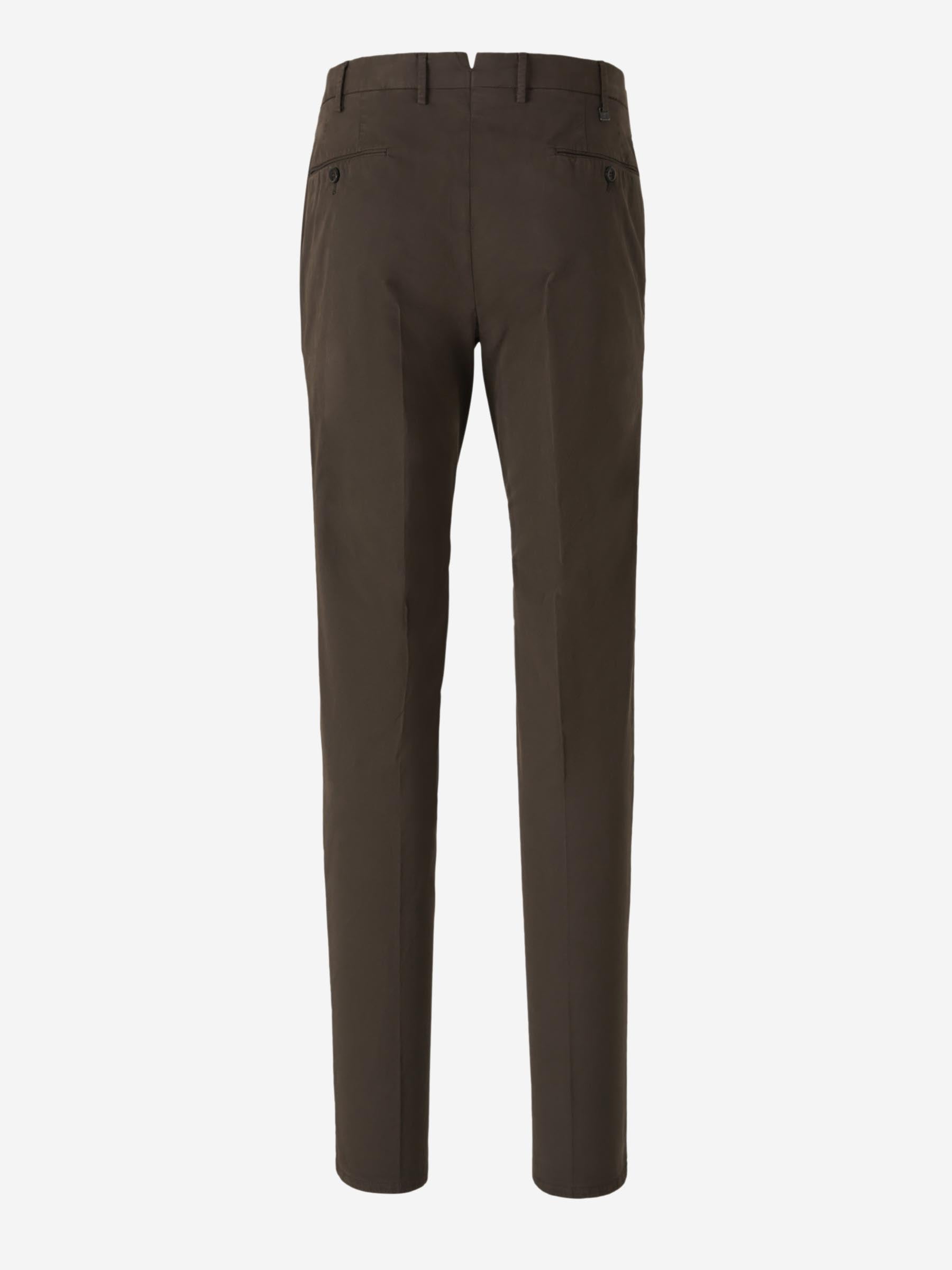 PT Torino Hombre Barcelona Pantalones Chinos Slim color Marrón Oscuro sku 521-003301 04 - Foto 2
