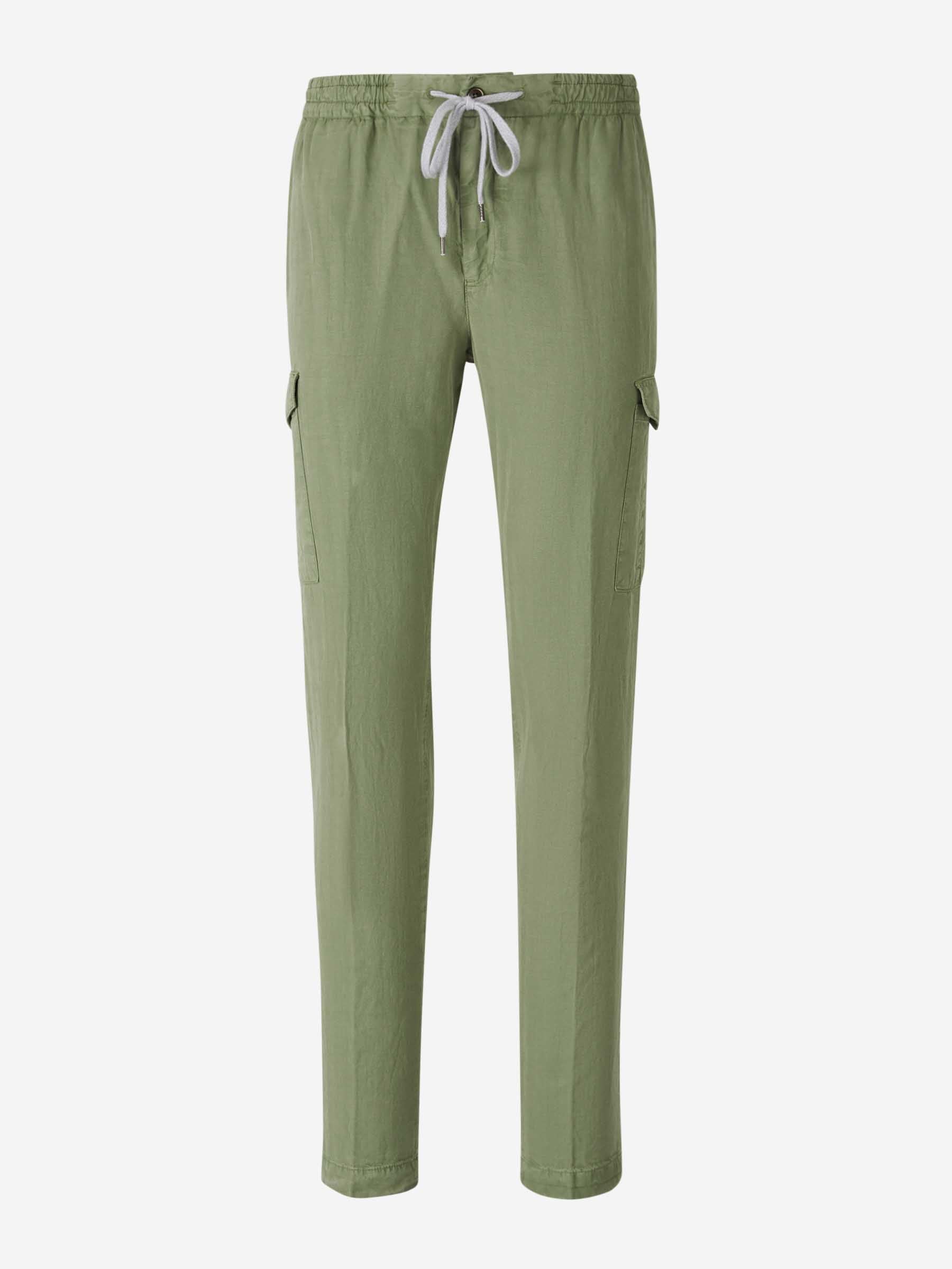 Outlet online PT Torino Hombre Pantalones Cargo Algodón color Verde sku 521-003302 02 - Foto 1