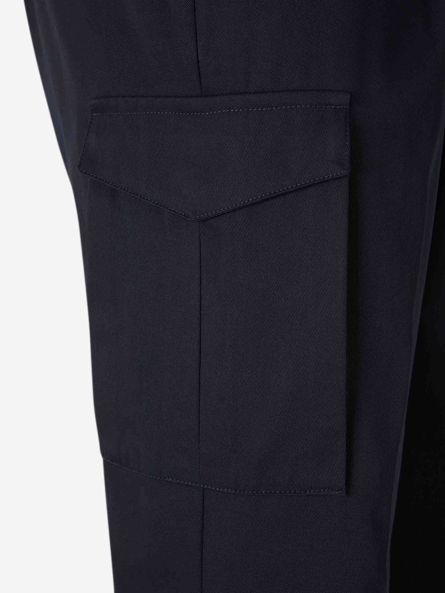 Outlet online Herno Hombre Pantalones Cargo Lona color Azul Noche sku 521-003337 02 - Foto 5