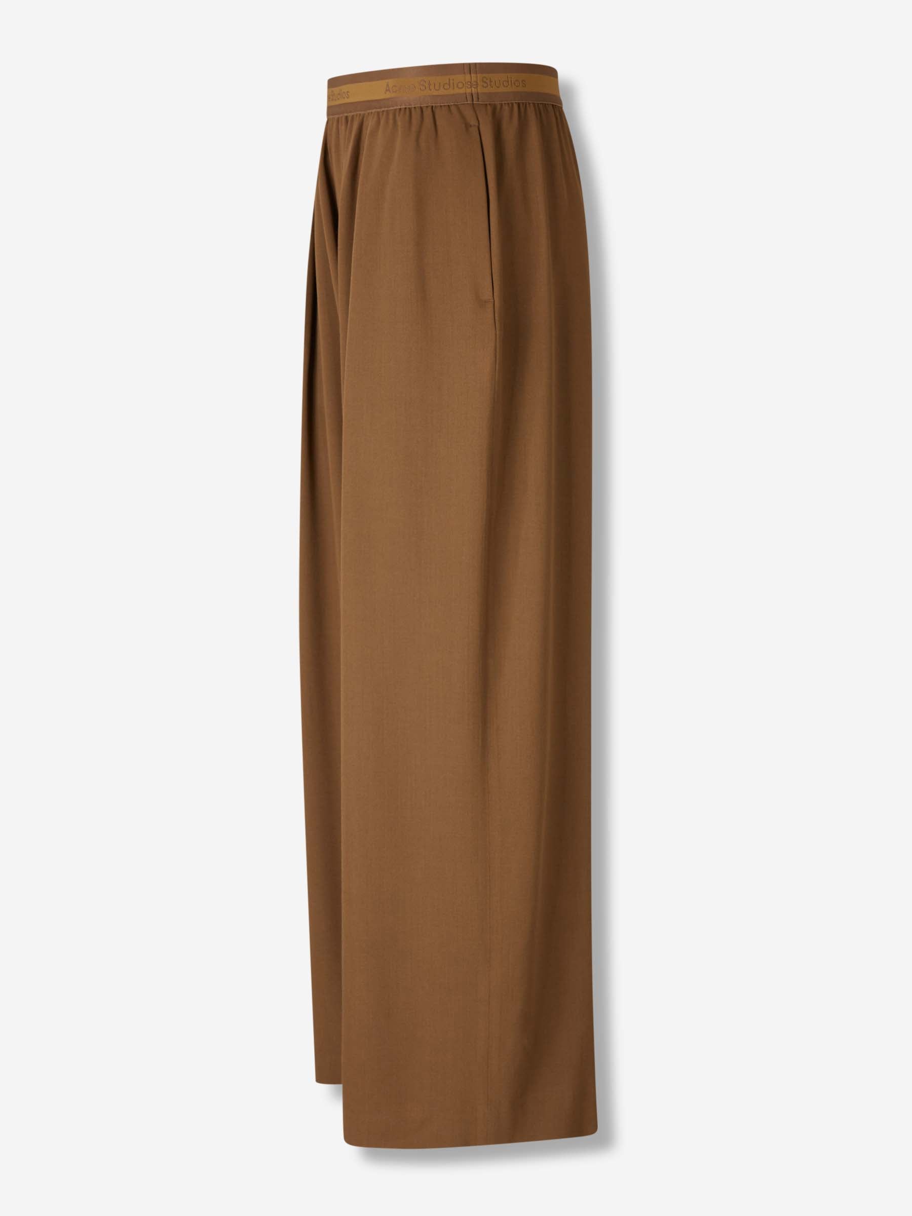 Outlet online Acne Studios Hombre Pantalones Anchos Lana color Marrón sku 521-003359 01 - Foto 2