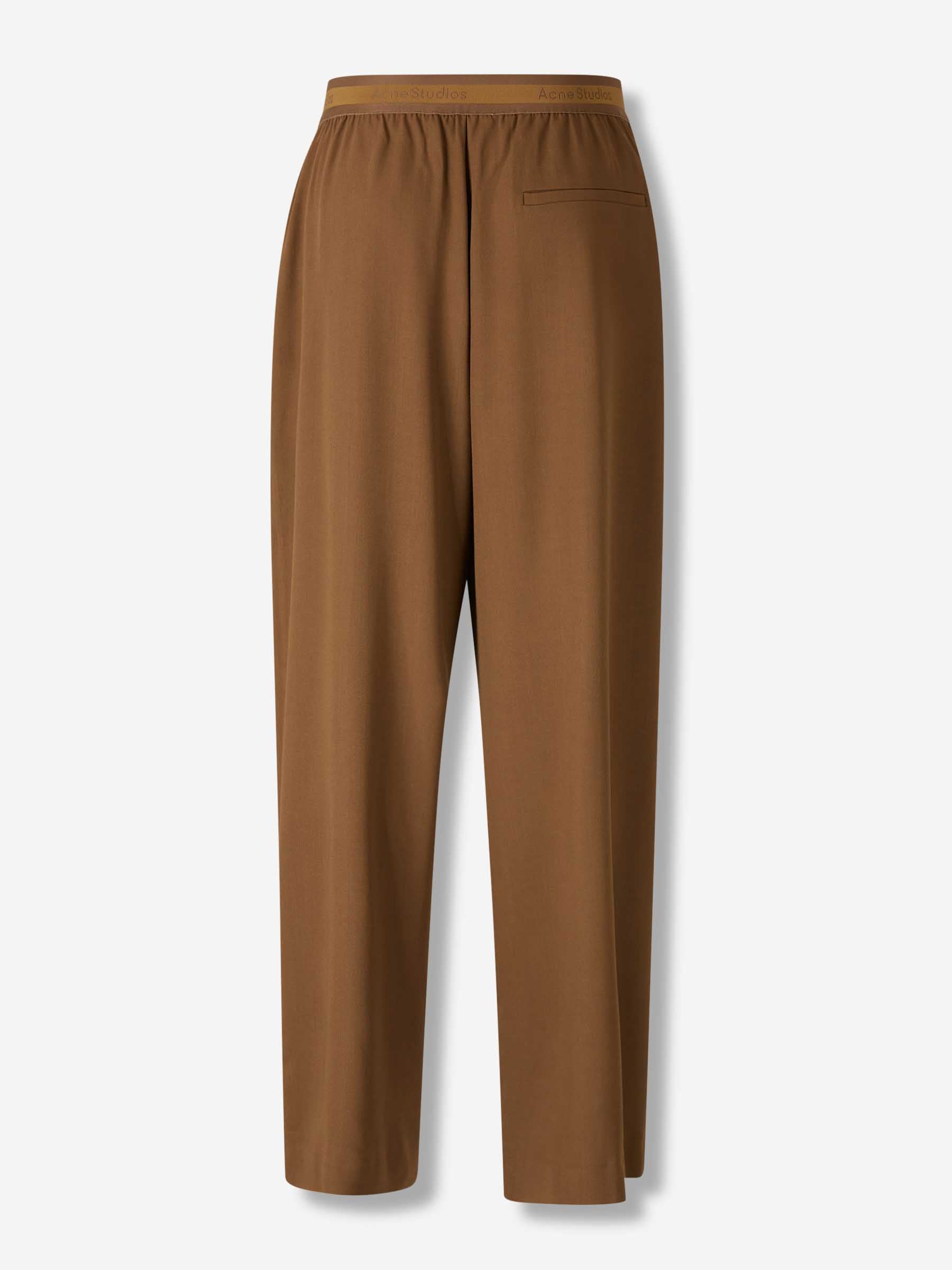 Outlet online Acne Studios Hombre Pantalones Anchos Lana color Marrón sku 521-003359 01 - Foto 3