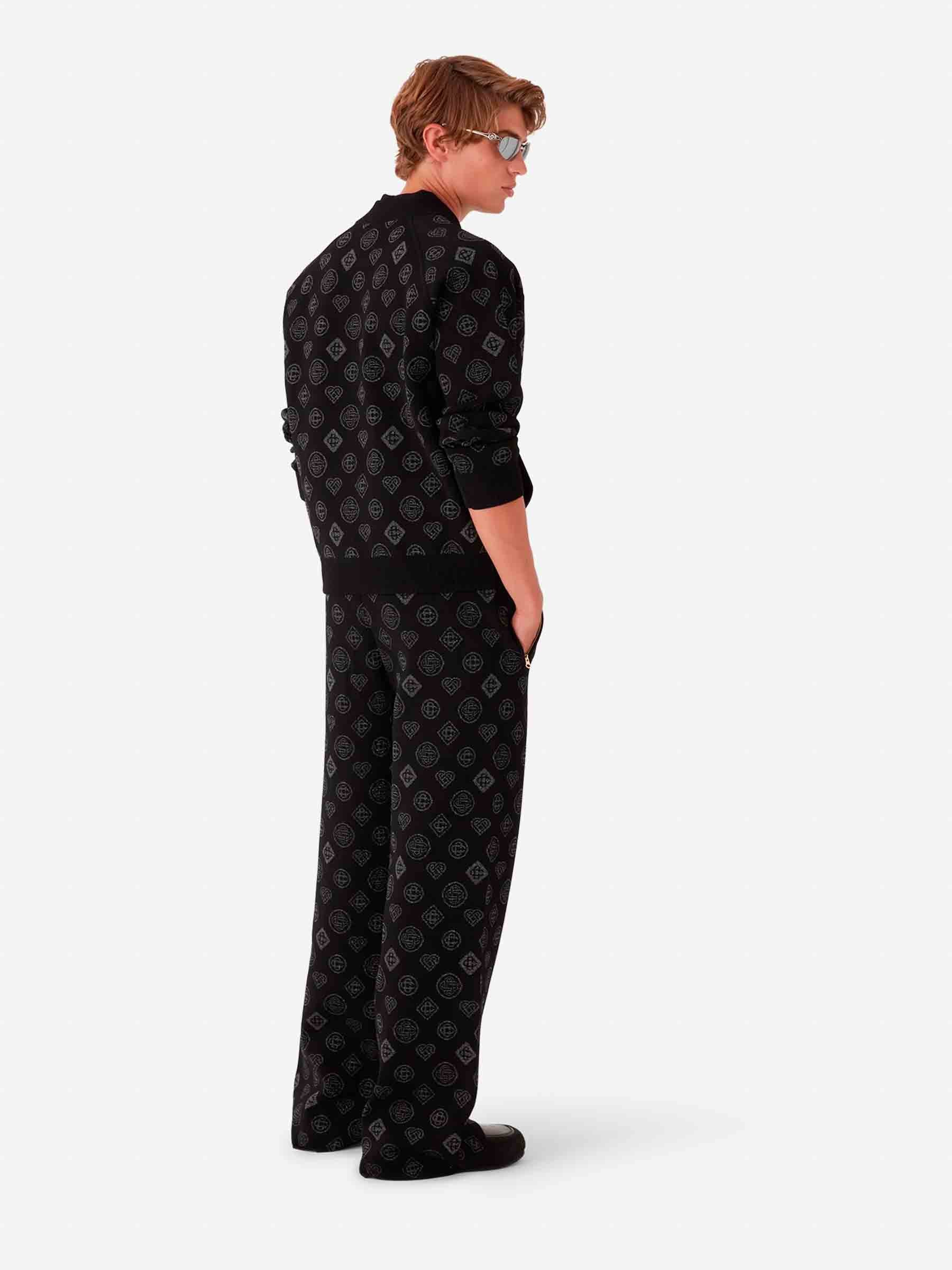 Outlet online Casablanca Hombre Pantalones Punto Monograma color Negro sku 521-003371 01 - Foto 3