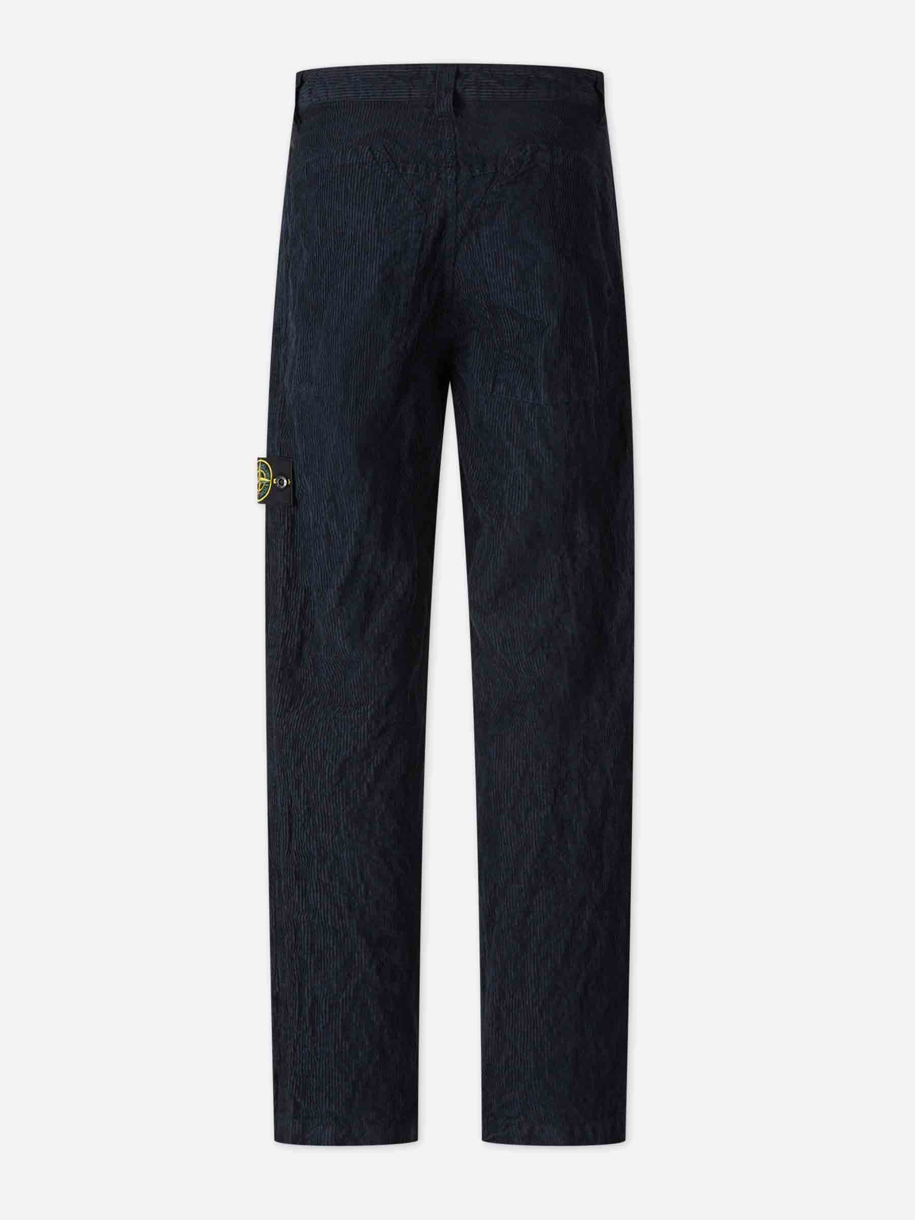 Outlet online Stone Island Hombre Pantalones Pana Rectos color Azul Noche sku 521-003385 01 - Foto 3