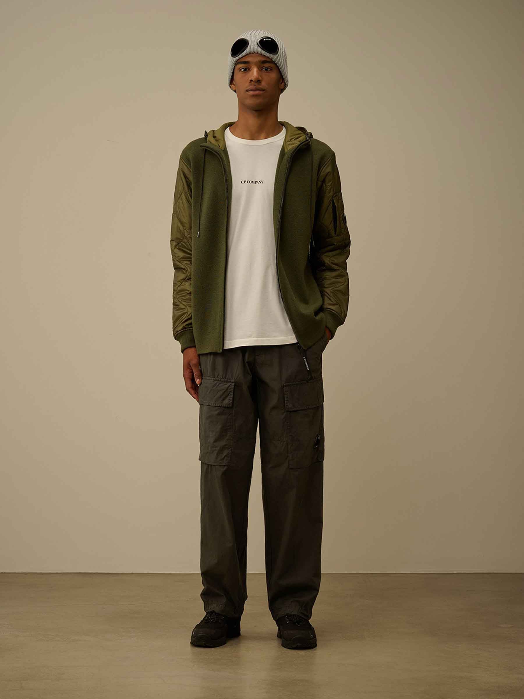 Outlet online C.P. Company Hombre Pantalones Cargo Algodón color Gris Antracita sku 521-003446 01 - Foto 2