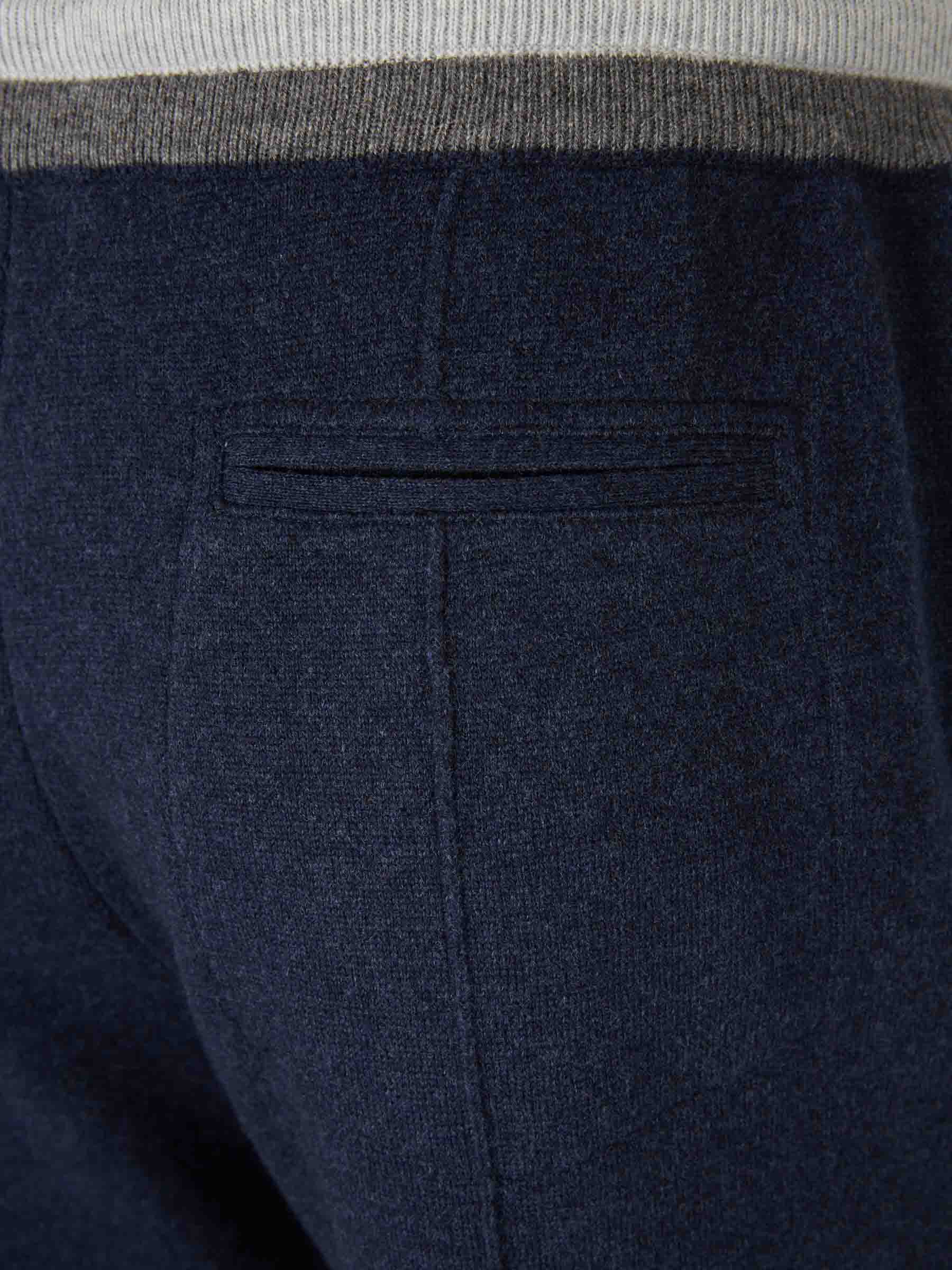 Outlet online Gran Sasso Hombre Joggers Punto Lana color Azul Marino sku 521-003493 02 - Foto 4
