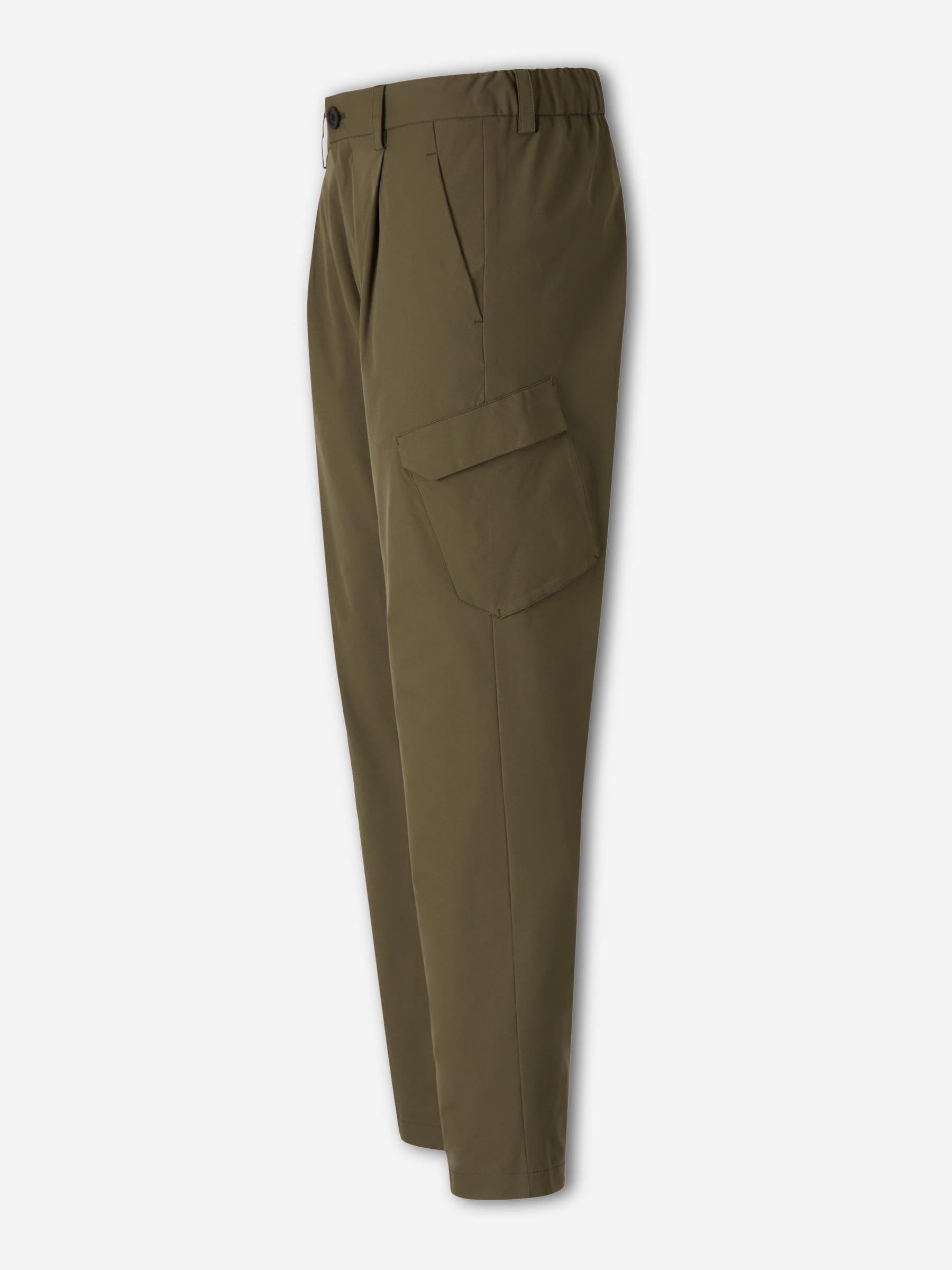 Herno Hombre Barcelona Pantalones Recto Cargo color Verde Militar sku 521-003528 02 - Foto 2