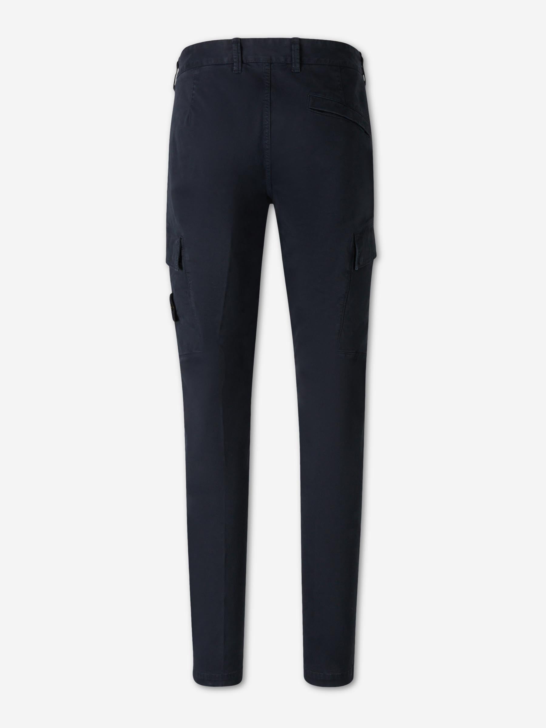 Outlet online Stone Island Hombre Pantalones Chinos Algodón color Azul Noche sku 521-003538 01 - Foto 3