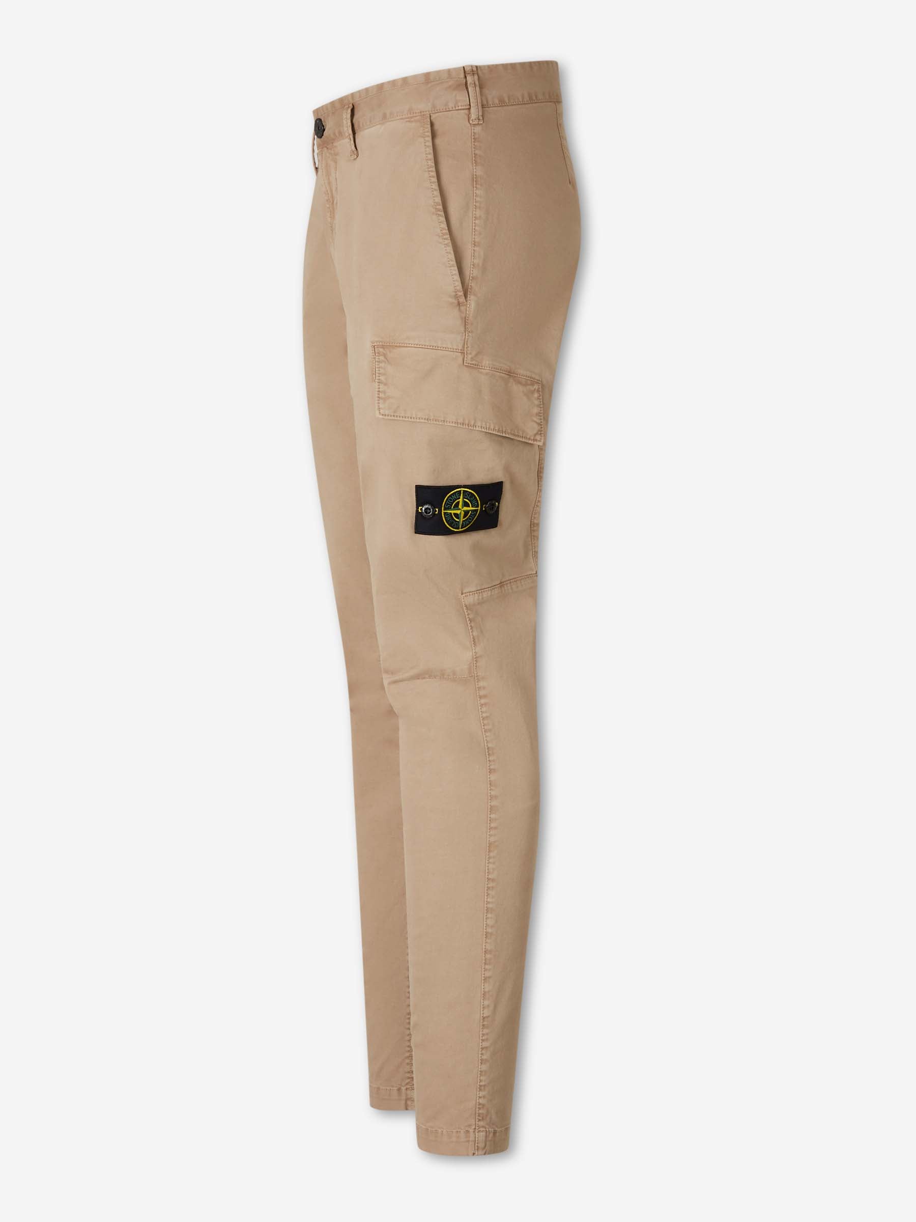 Stone Island Barcelona Pantalones Chinos Cargo color Beige sku 521-003538 02 - Foto 2