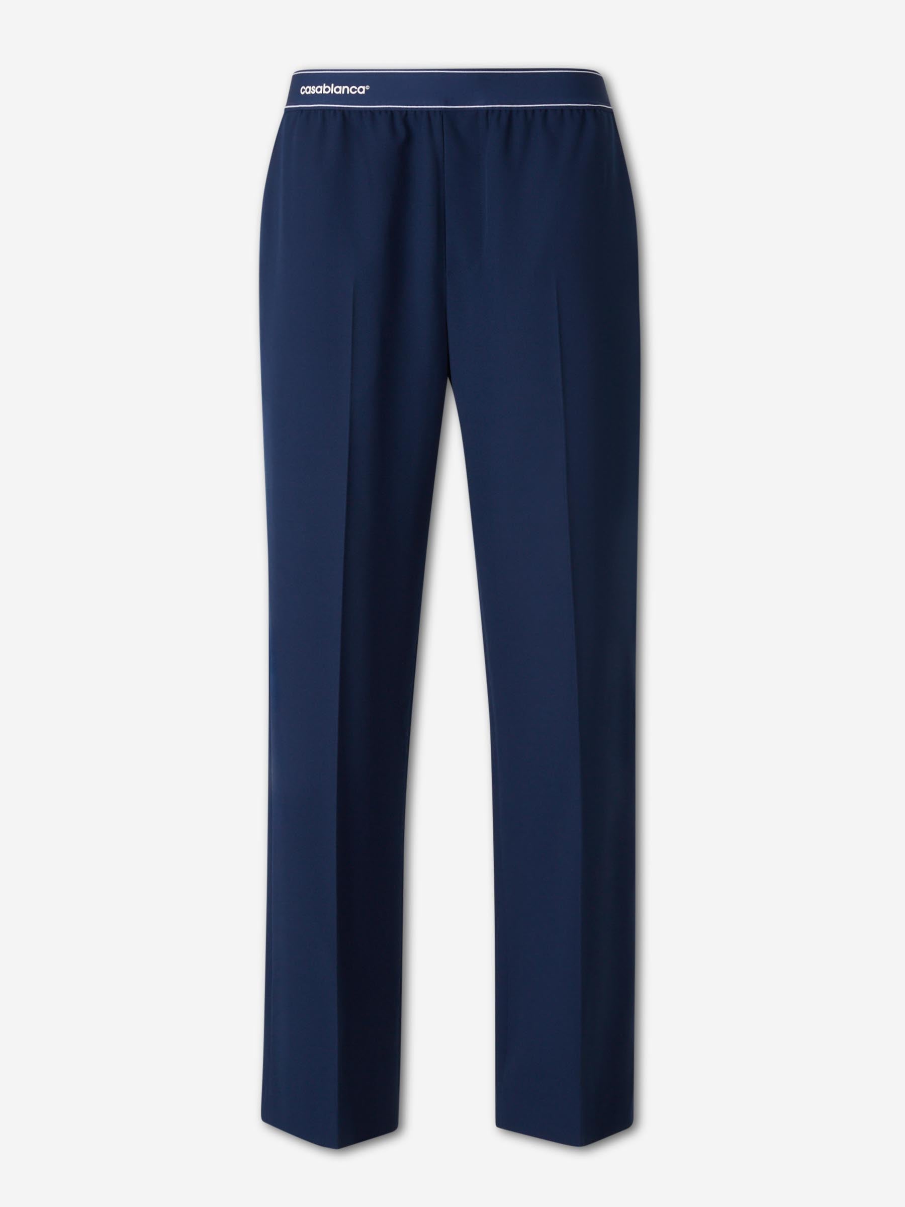 Casablanca Hombre Barcelona Pantalones Rectos Lana color Azul Marino sku 521-003562 01 - Foto 1