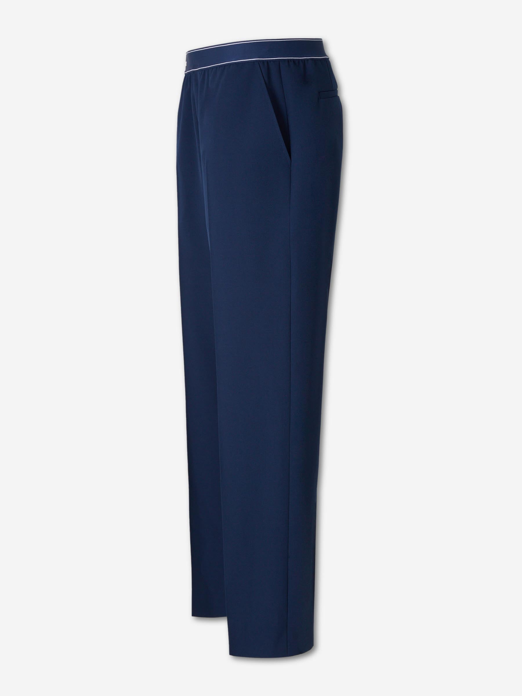 Casablanca Hombre Barcelona Pantalones Rectos Lana color Azul Marino sku 521-003562 01 - Foto 2