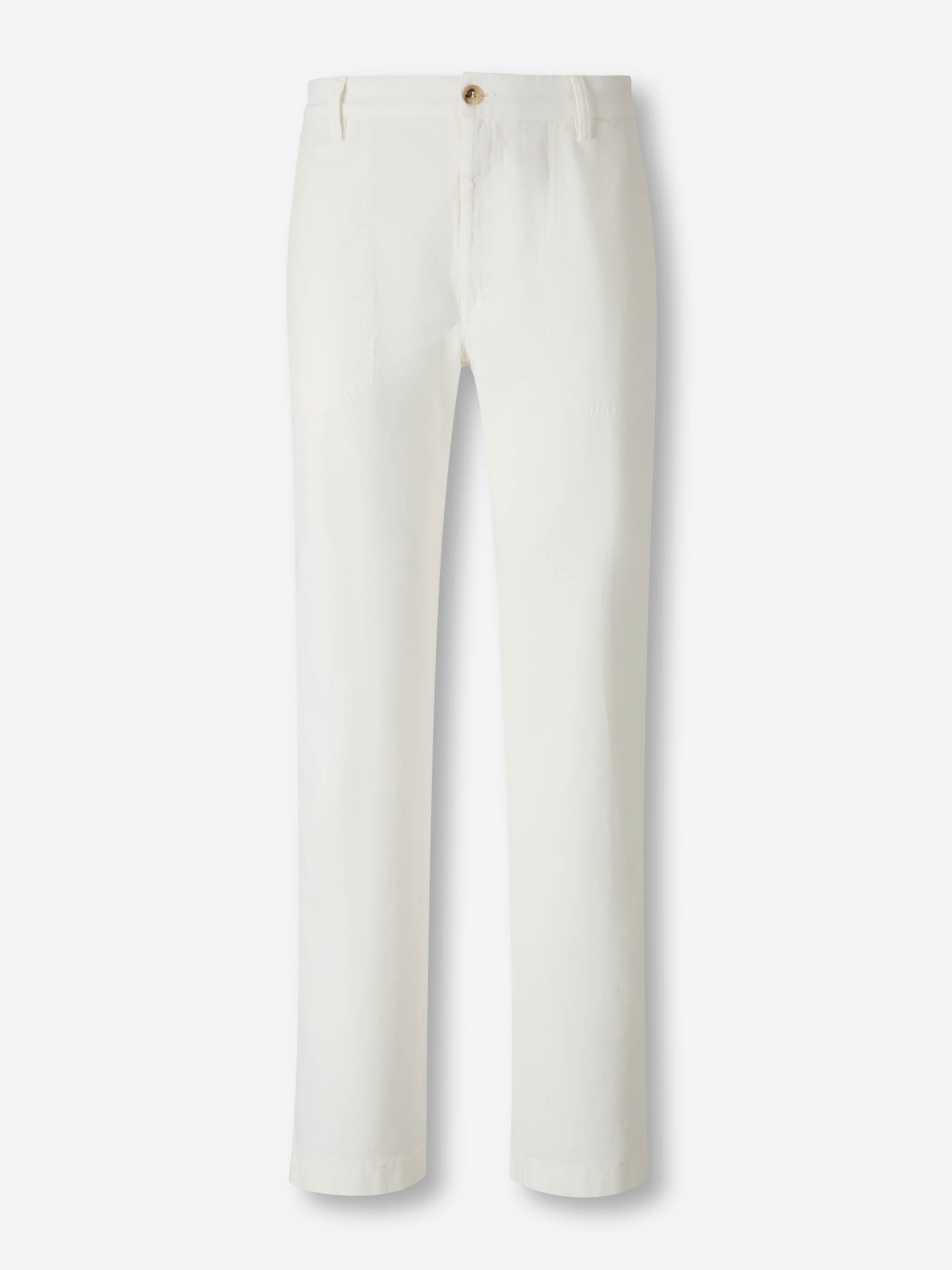 Outlet online Canali Hombre Pantalones Rectos Chinos color Blanco sku 521-003572 01 - Foto 1