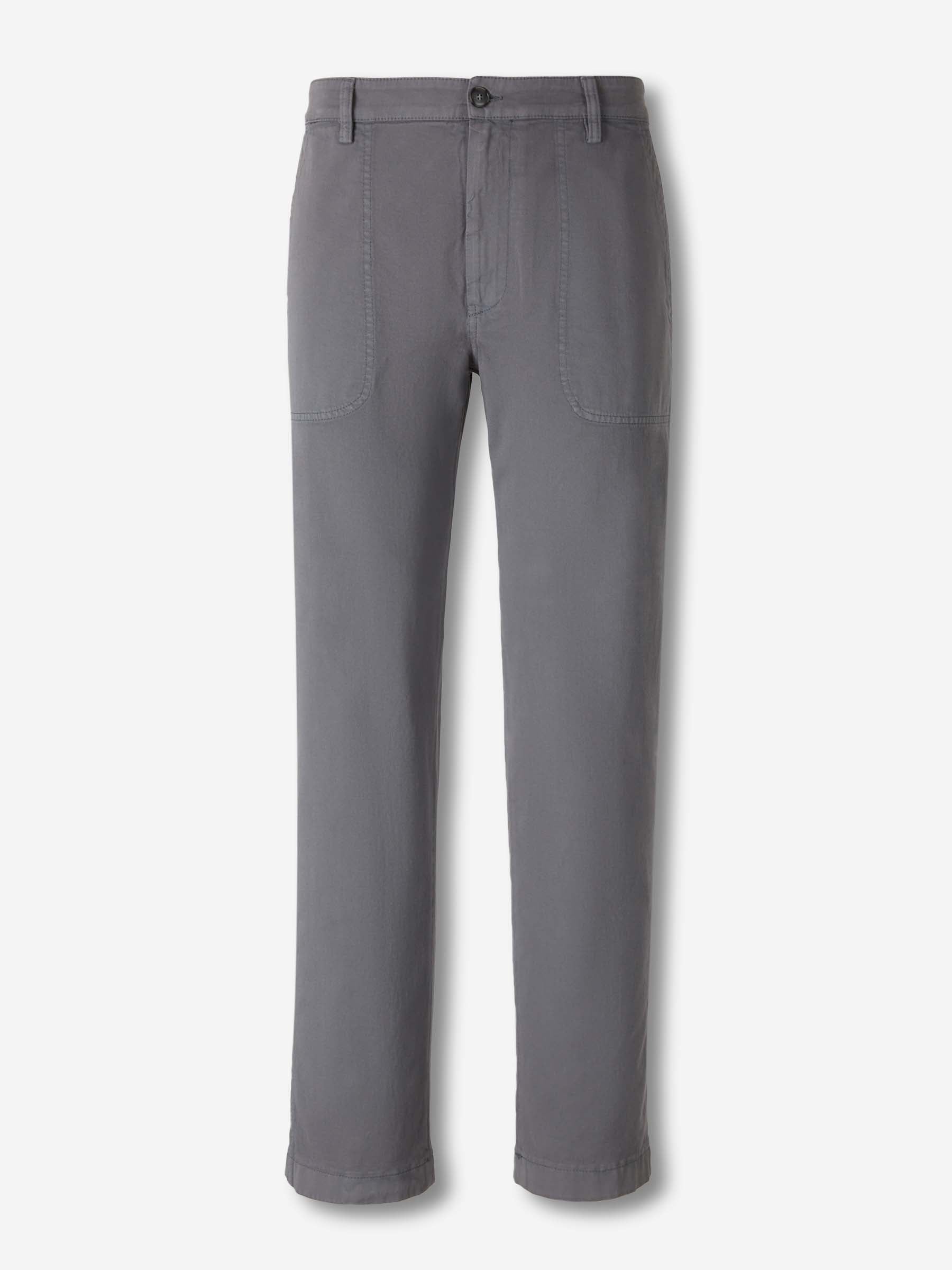Outlet online Canali Hombre Pantalones Rectos Chinos color Gris sku 521-003572 02 - Foto 1