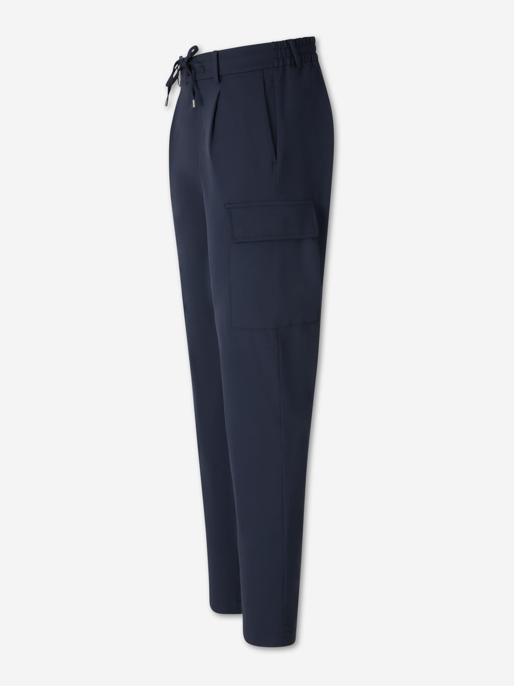 Berwich Hombre Barcelona Pantalones Rectos Cargo color Azul Noche sku 521-003631 02 - Foto 2