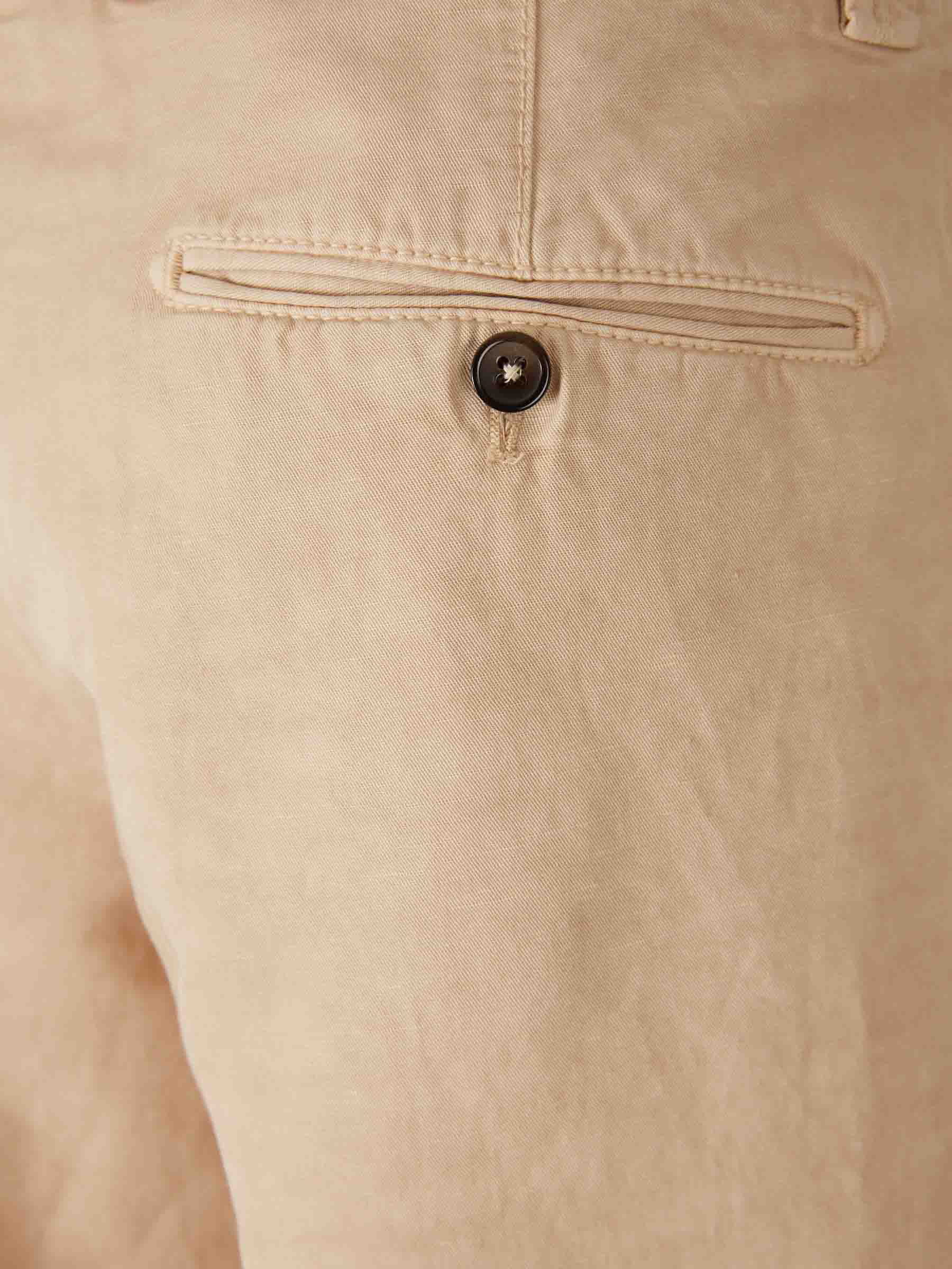 Santa Eulalia Hombre Barcelona Pantalones Chinos Lino color Nude sku 521-003636 02 - Foto 4