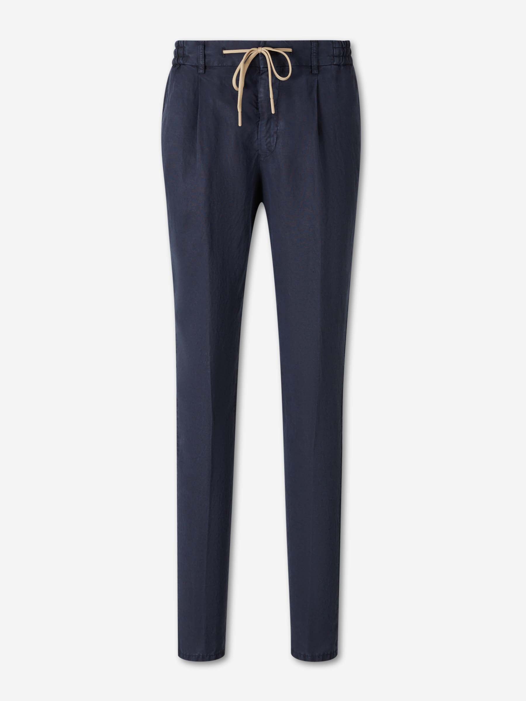 Santa Eulalia Hombre Barcelona Pantalones Rectos Pinzas color Azul Marino sku 521-003637 04 - Foto 1
