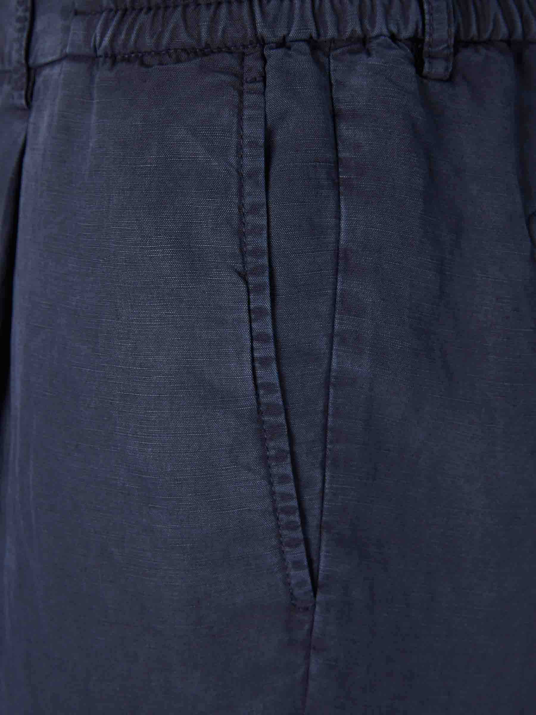 Santa Eulalia Hombre Barcelona Pantalones Rectos Pinzas color Azul Marino sku 521-003637 04 - Foto 3