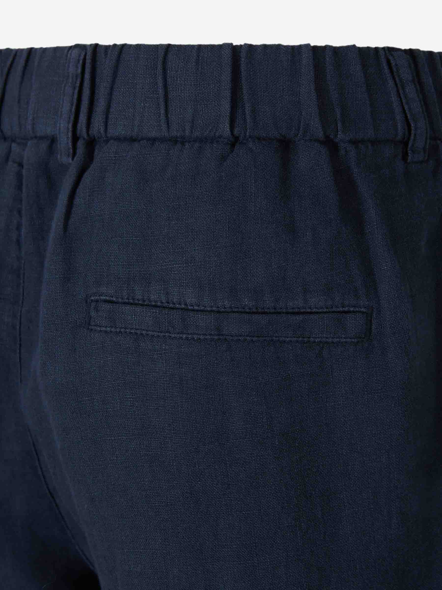 Santa Eulalia Hombre Barcelona Pantalones Rectos Lino color Azul Marino sku 521-003744 02 - Foto 4