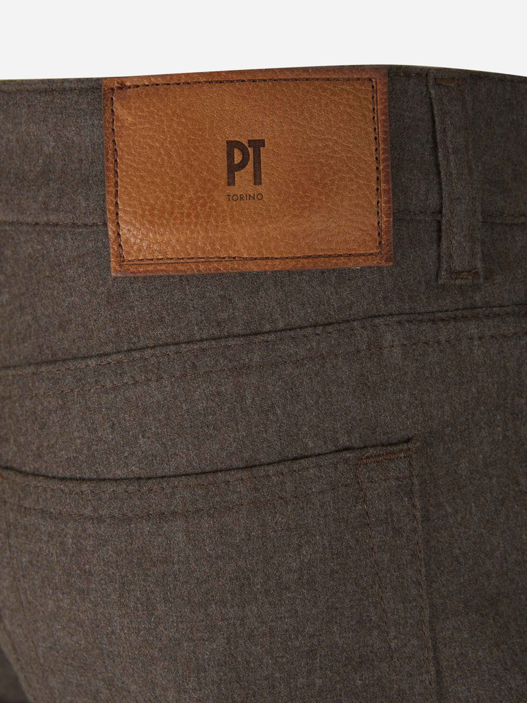 Outlet online PT Torino Hombre Pantalones Cinco Bolsillos color Marrón sku 522-002270 01 - Foto 5