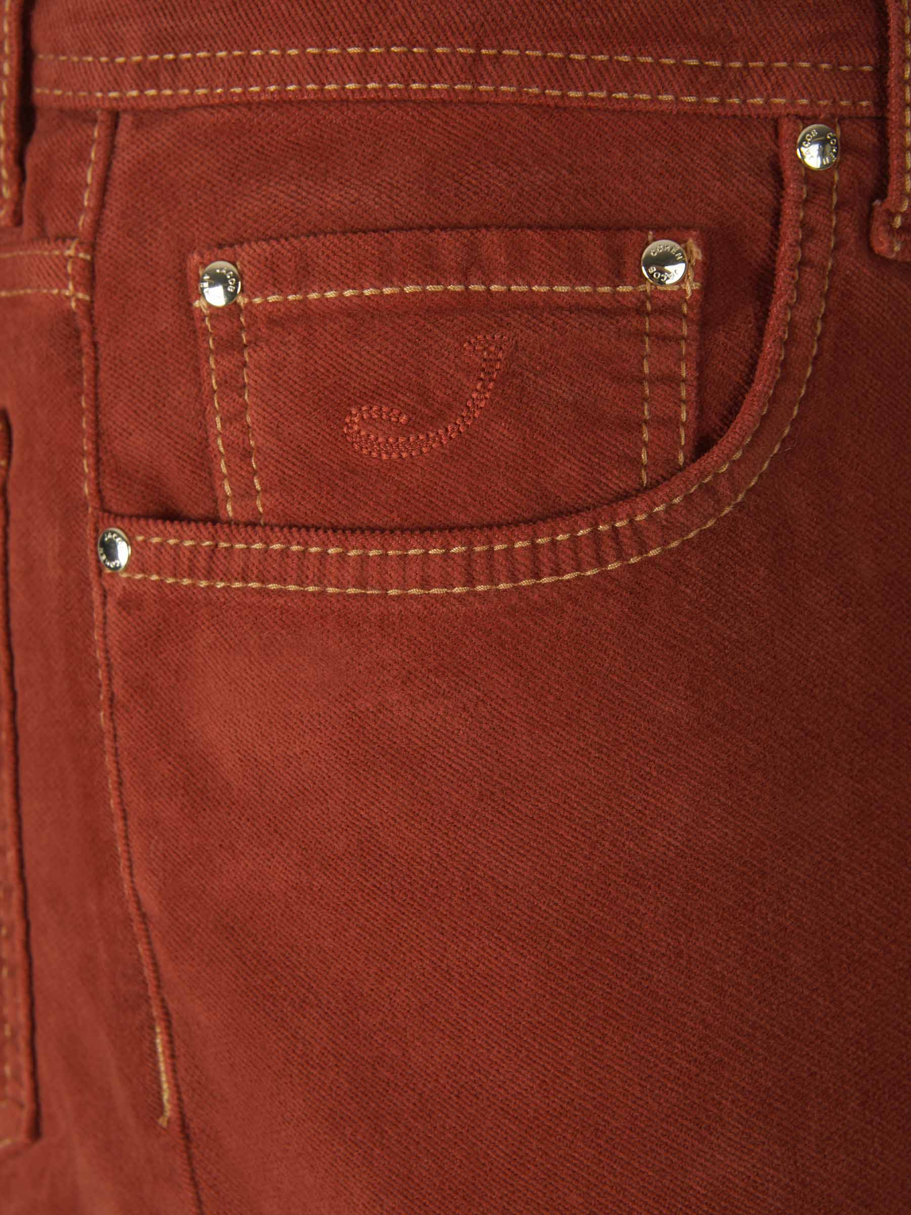 Outlet online Jacob Cohën Hombre Pantalones Bard Micro Pana color Terracota sku 522-002300 03 - Foto 11