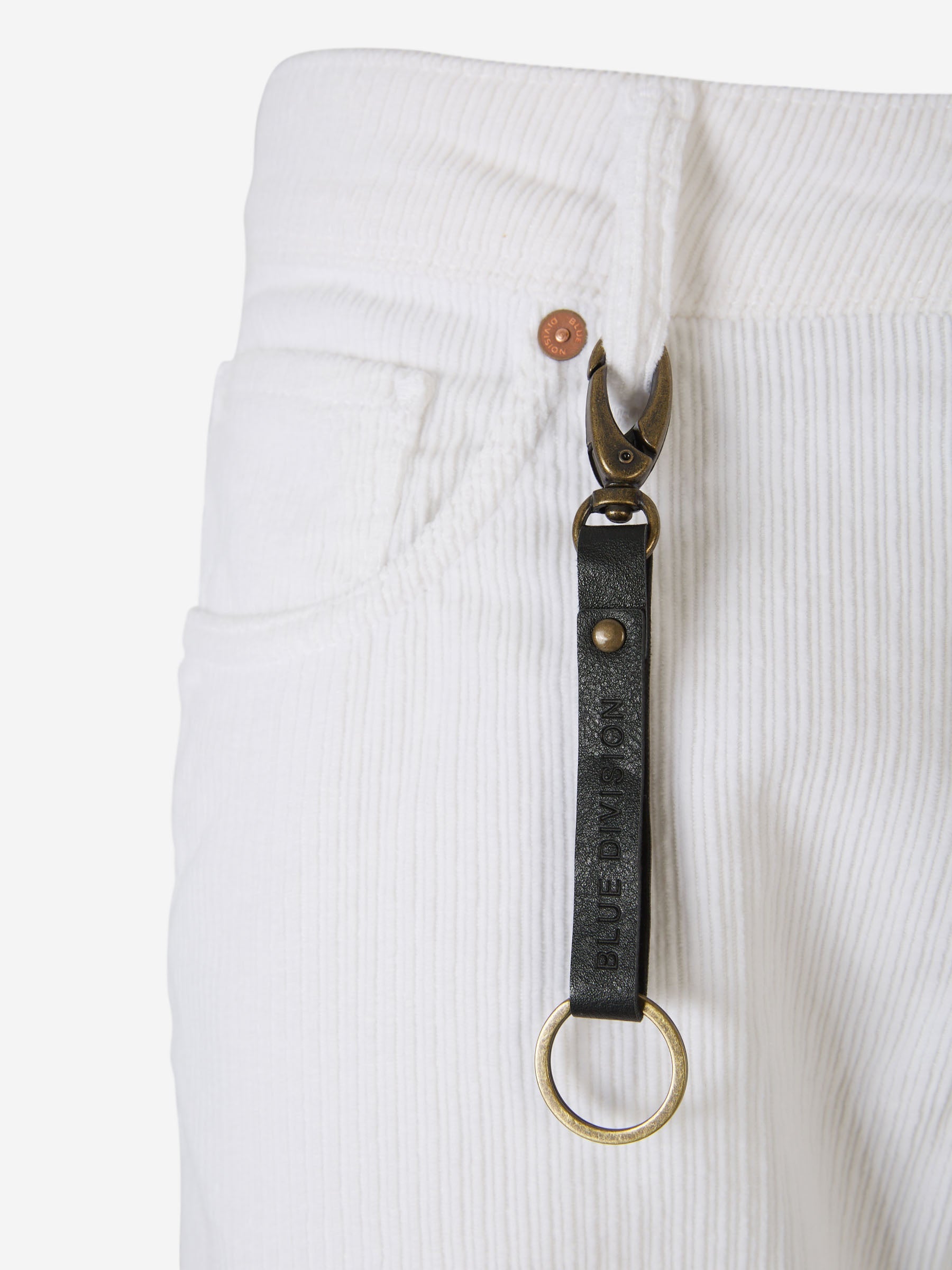 Outlet online Incotex Blue Division Hombre Pantalones Pana Slim Fit color Blanco sku 522-002427 01 - Foto 2