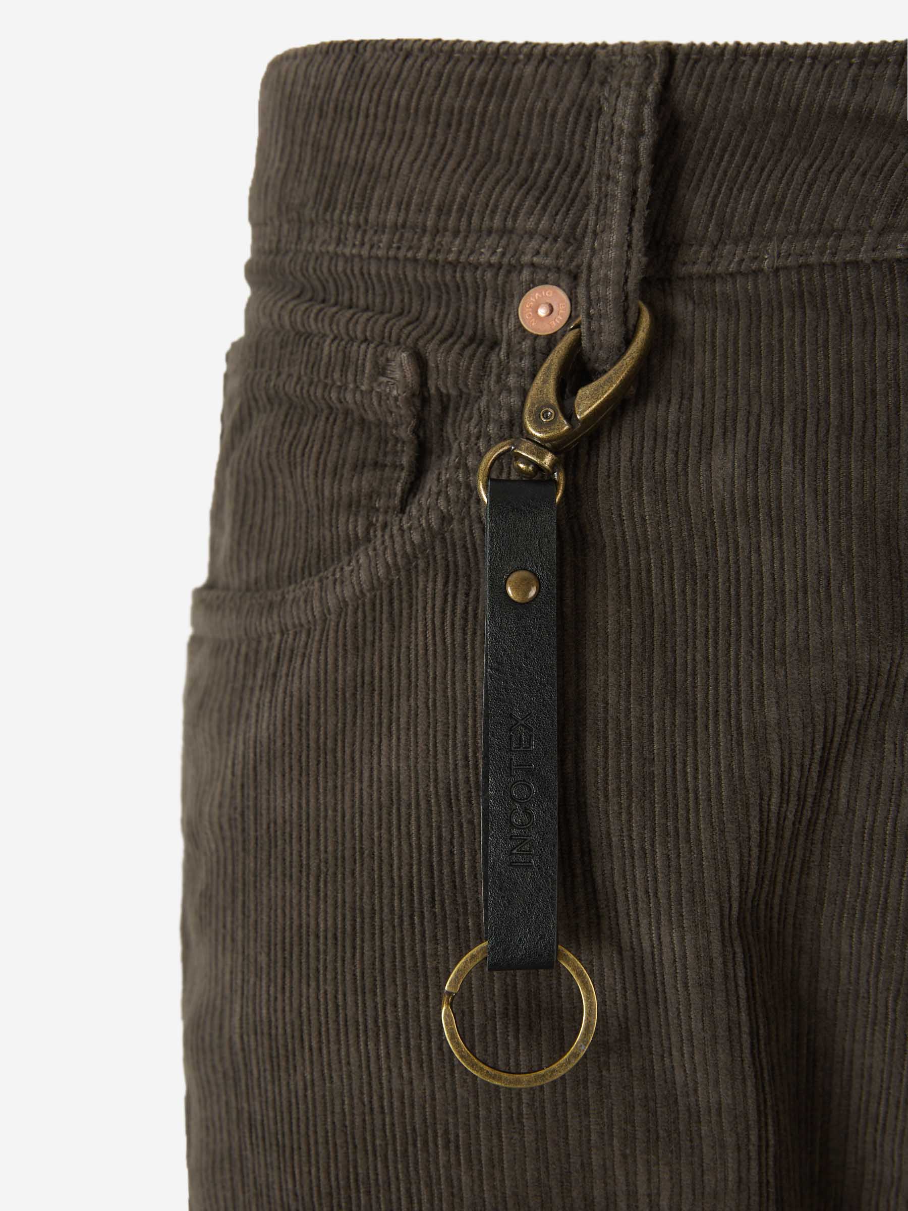 Outlet online Incotex Blue Division Hombre Pantalones Pana Slim Fit color Blanco sku 522-002427 01 - Foto 6