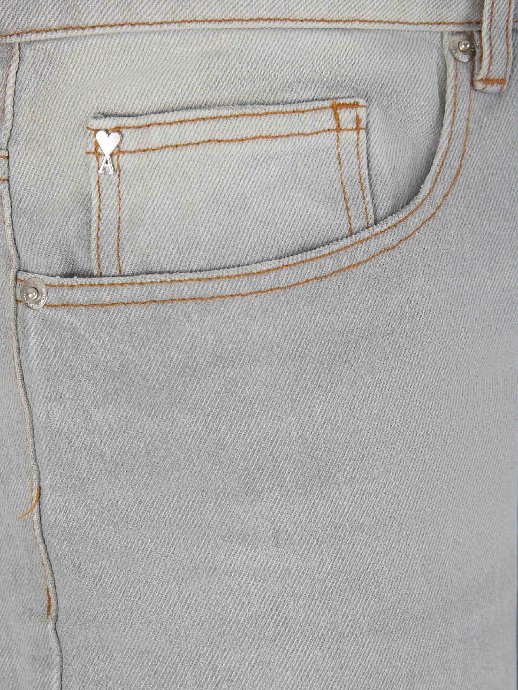 Ami Paris Jeans Algodón color Gris Claro sku 522-002483 01 - Foto 4
