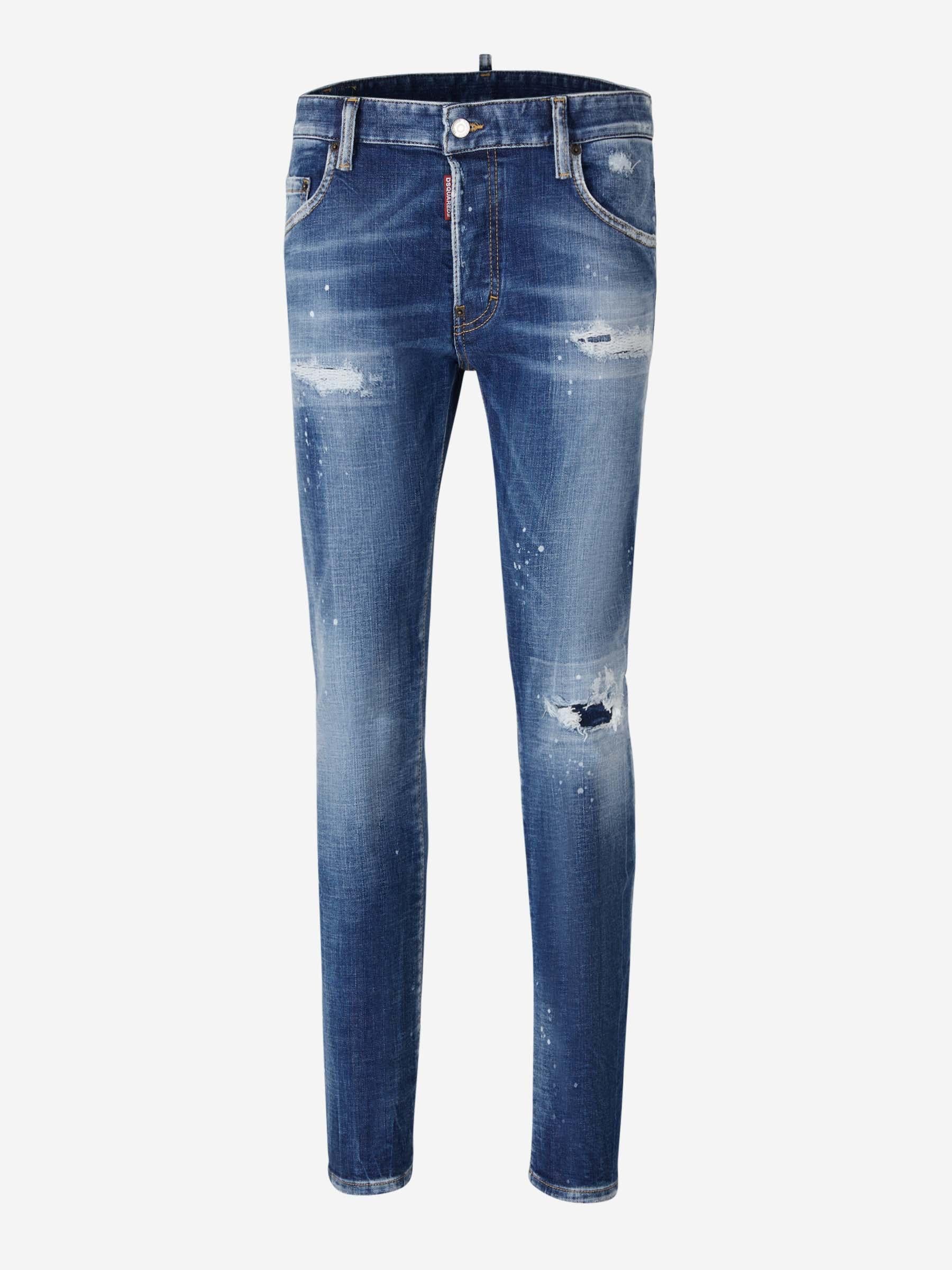 Outlet online Dsquared2 Hombre Jeans Super Twinky color Azul Denim sku 522-002497 01 - Foto 1