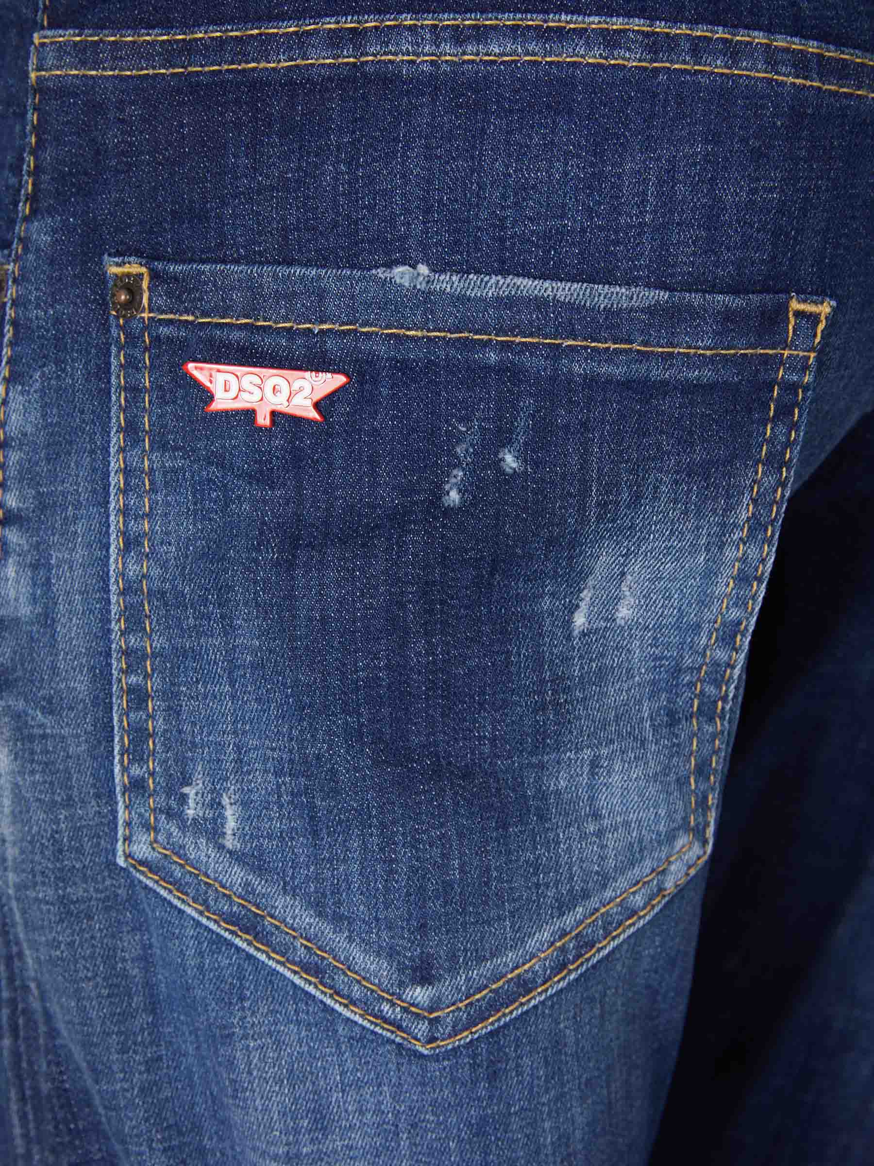 Outlet online Dsquared2 Hombre Jeans Slim Sexy Twist color Azul Denim sku 522-002498 01 - Foto 5