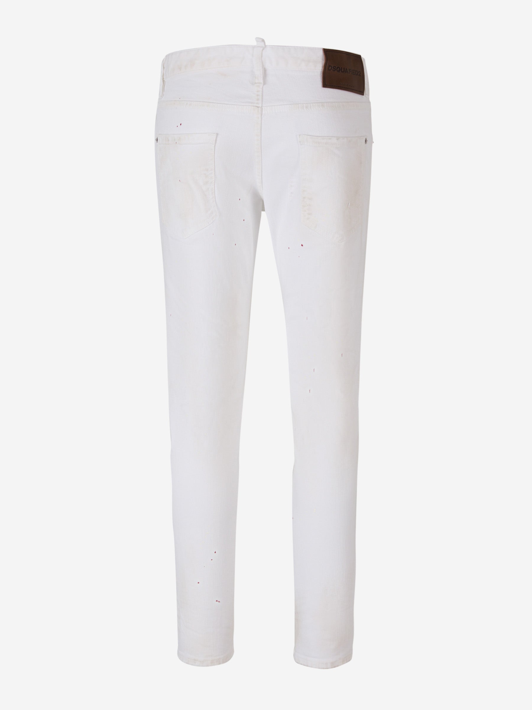 Outlet online Dsquared2 Hombre Jeans Slim Skater color Blanco sku 522-002501 01 - Foto 2