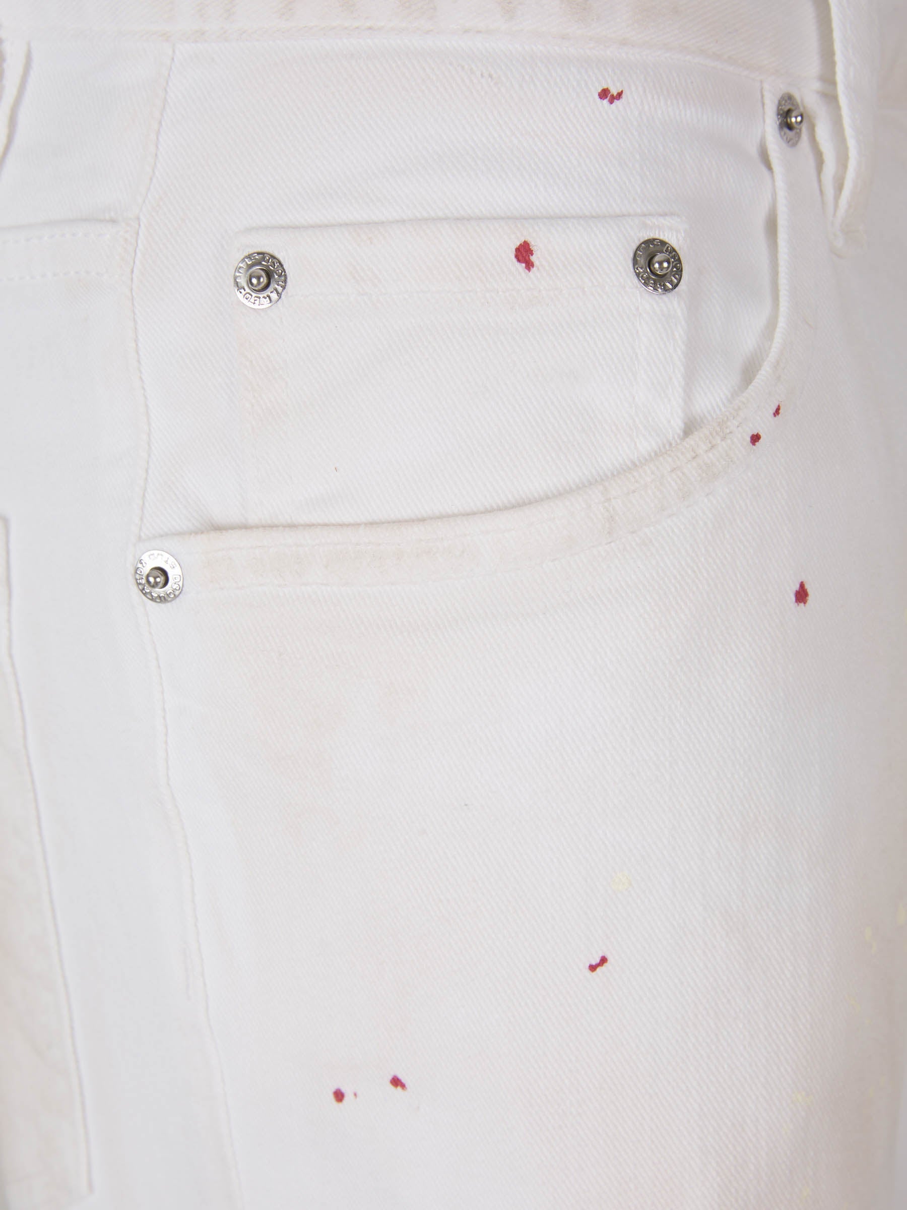 Outlet online Dsquared2 Hombre Jeans Slim Skater color Blanco sku 522-002501 01 - Foto 3