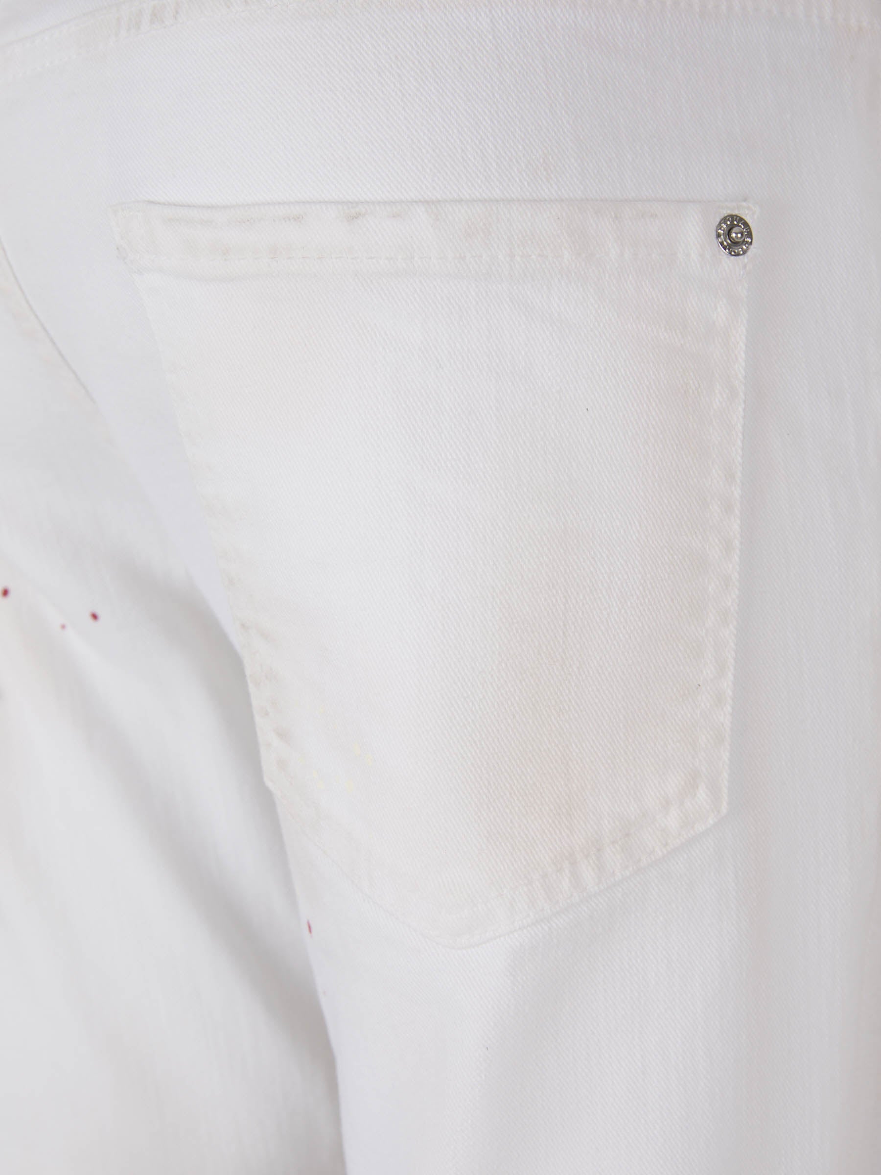 Outlet online Dsquared2 Hombre Jeans Slim Skater color Blanco sku 522-002501 01 - Foto 4