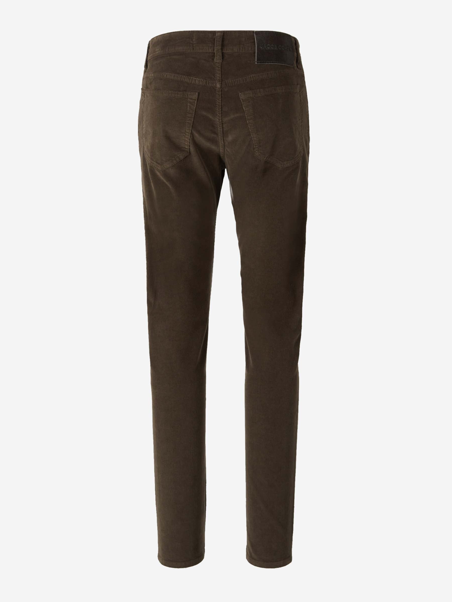 Outlet online Jacob Cohën Hombre Jeans Slim Bard Pana color Verde Oscuro sku 522-002532 08 - Foto 2